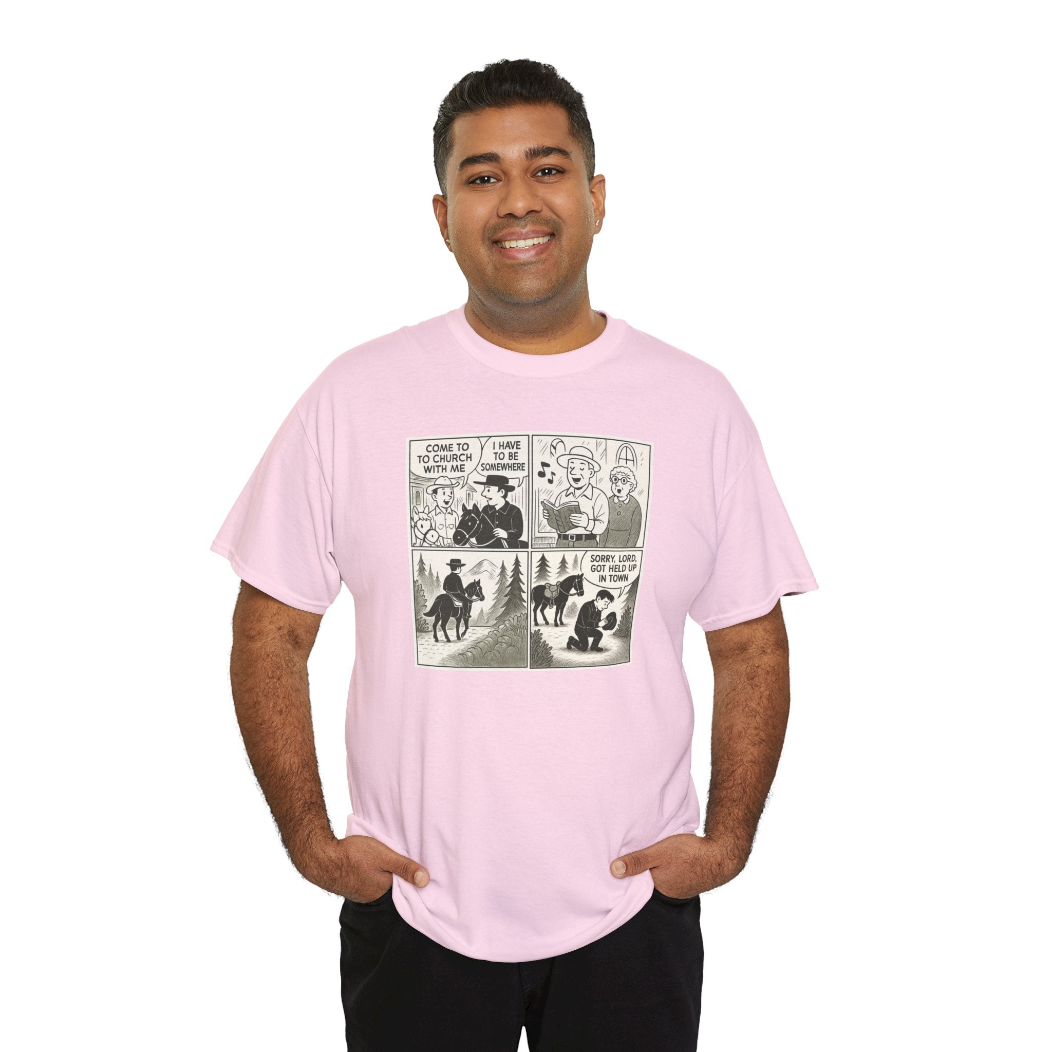 Vintage Comic Graphic Unisex Heavy Cotton Tee, Funny Graphic T-Shirt, Casual Wear, Gift for Her, Gift for Him, Unique Cartoon Shirt
