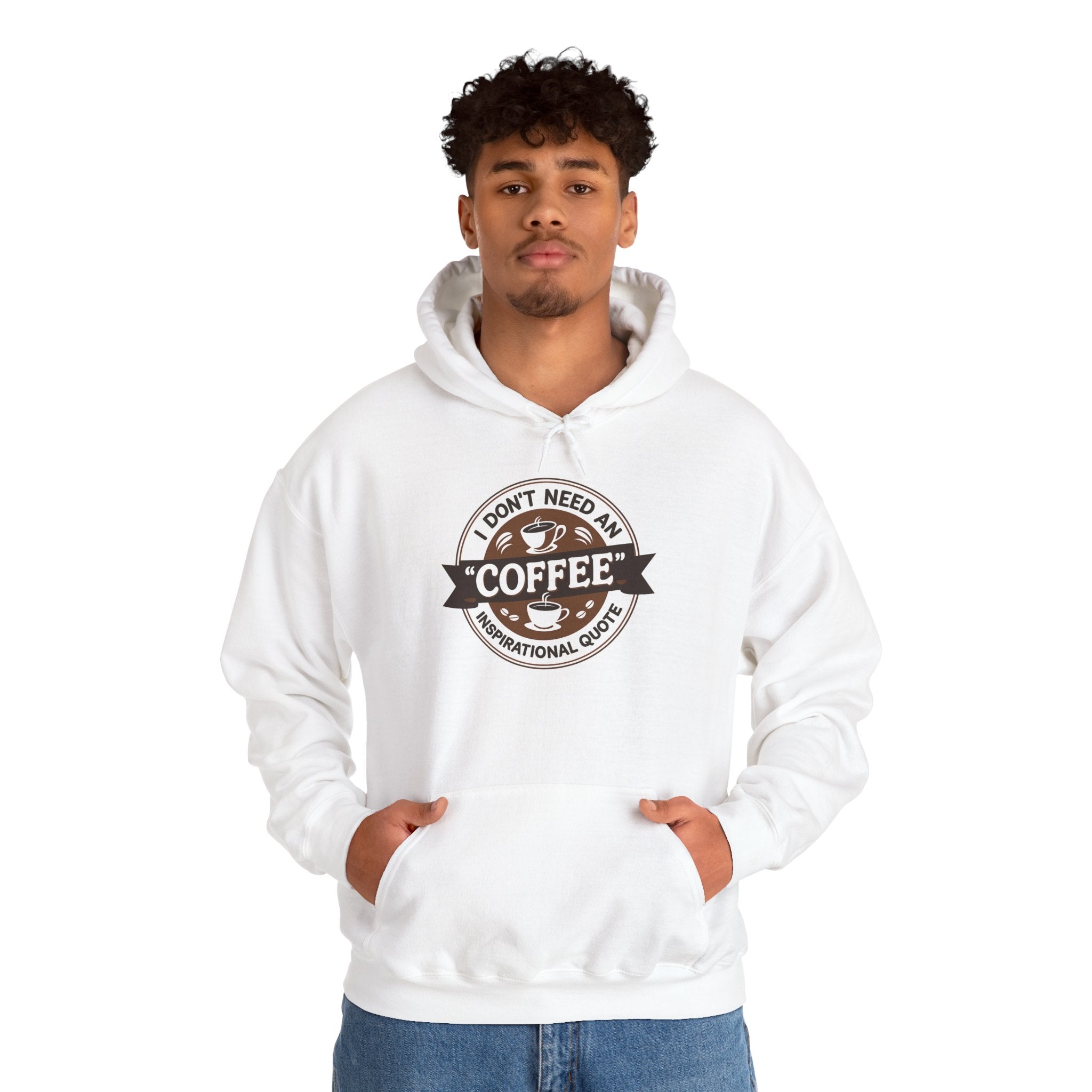No Inspirational Quotes, just Coffee - Coffee Lovers Unisex Hoodie, Cozy Sweatshirt for Coffee Enthusiasts, Gift for Birthdays, Relaxed Vibe, Perfect for Chill Days
