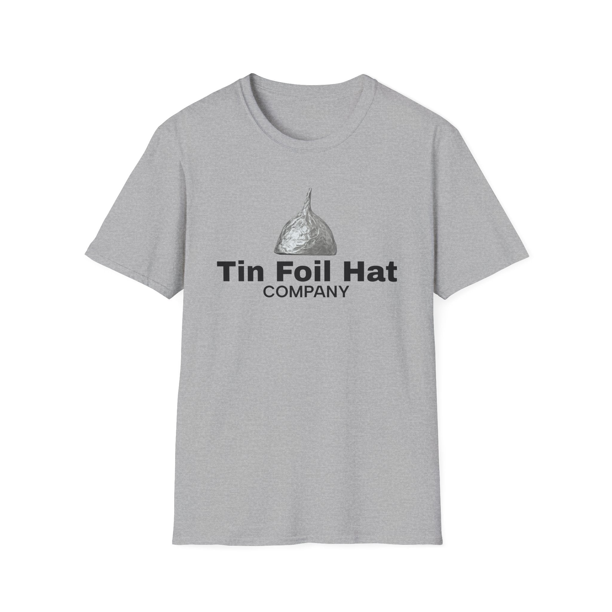 Funny Tin Foil Hat Unisex T-Shirt | Comfortable Tee for Conspiracy Lovers, Unique Gift for Friends & Family, Casual Wear, Humor Apparel