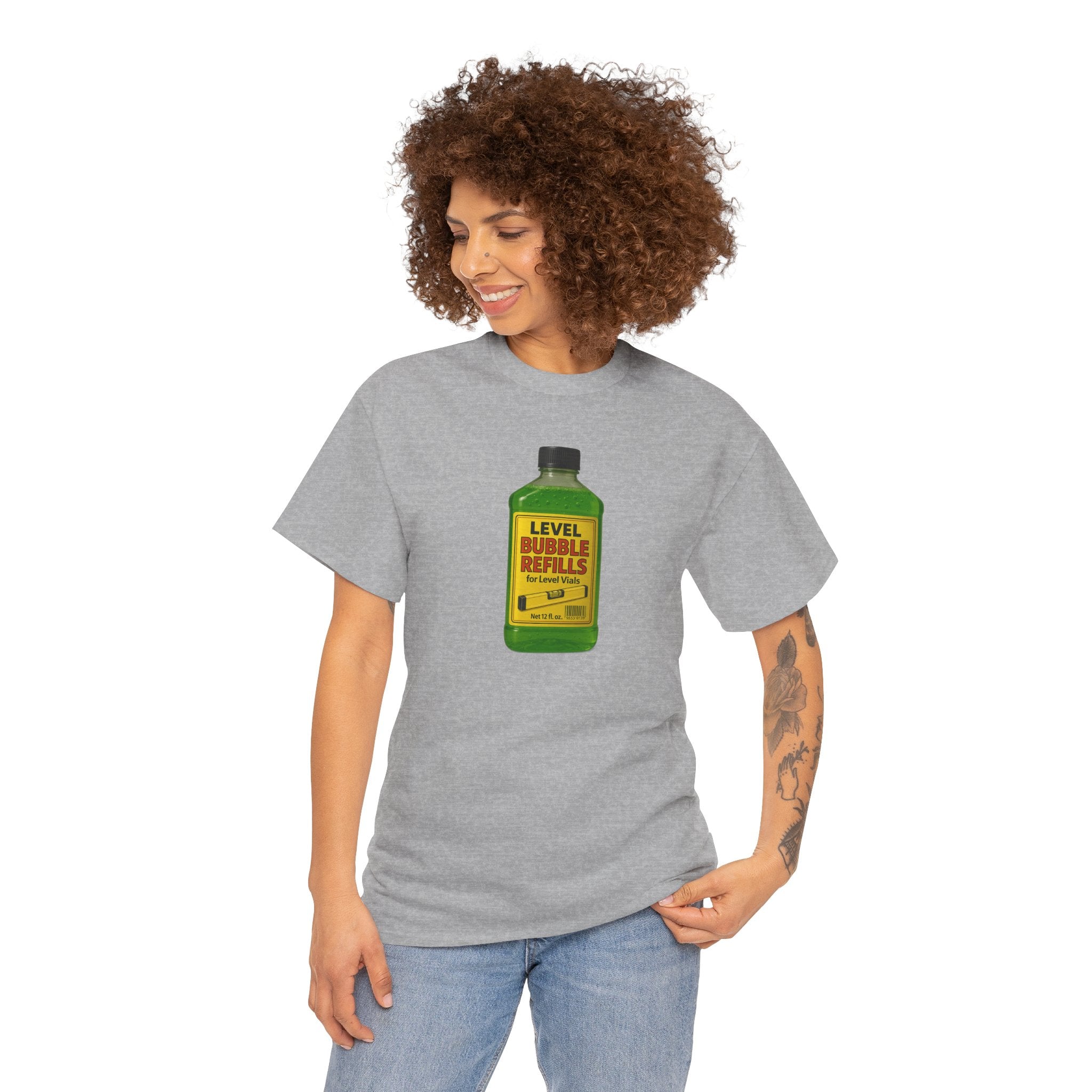 Level Bubbles Refill Gag T-shirt, Fun T-Shirt for Bubble Lovers,  Car Lovers, or just lovers. Casual Wear, Gift for Kids and Adults, Birthday, Summer Fun