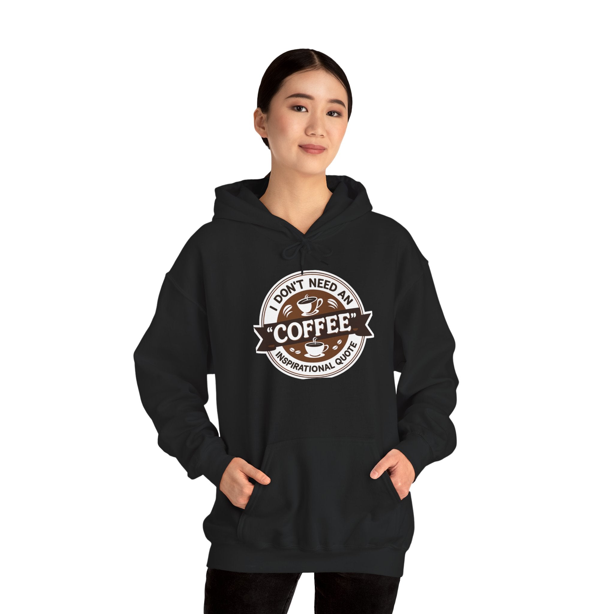 No Inspirational Quotes, just Coffee - Coffee Lovers Unisex Hoodie, Cozy Sweatshirt for Coffee Enthusiasts, Gift for Birthdays, Relaxed Vibe, Perfect for Chill Days