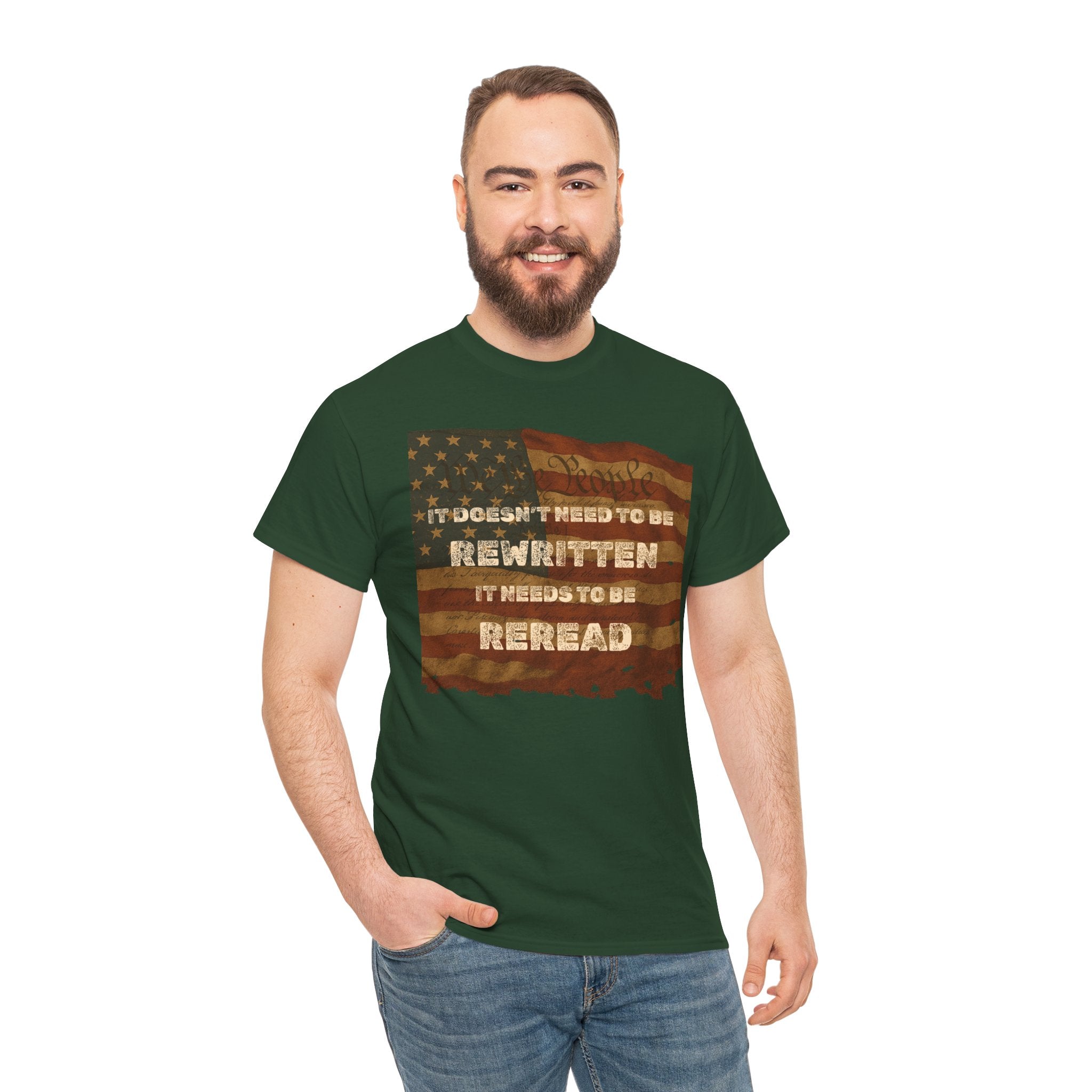 Patriotic Unisex Cotton Tee | Inspirational T-Shirt for Everyday Wear, Gifts, and Celebrations