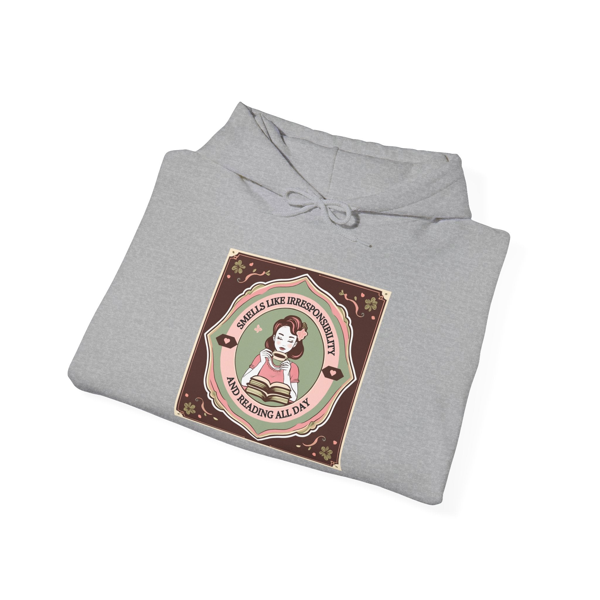 Cozy Unisex Hooded Sweatshirt with Cute Vintage Design - Perfect for Gift Giving, Casual Wear, Fall & Winter Comfort