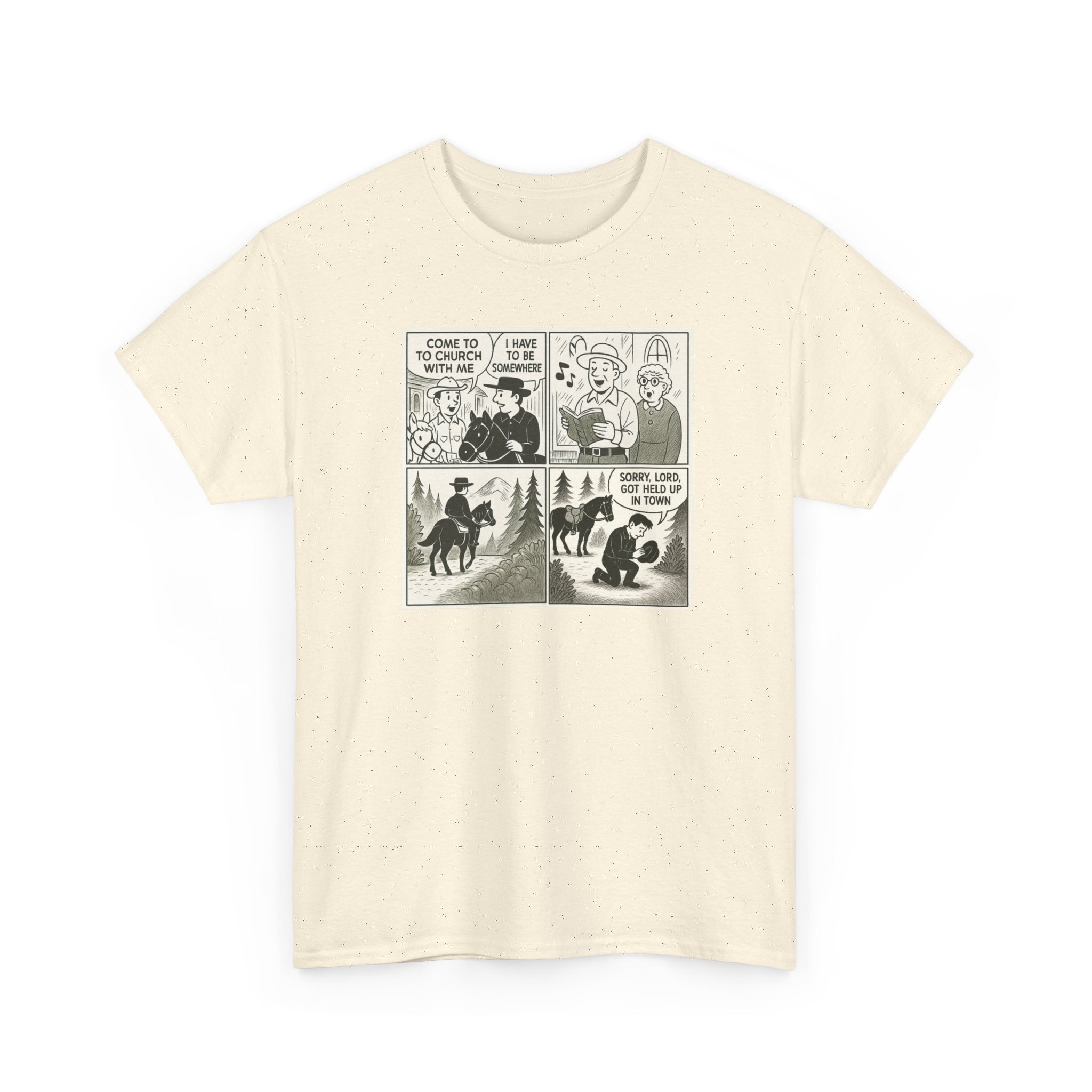 Vintage Comic Graphic Unisex Heavy Cotton Tee, Funny Graphic T-Shirt, Casual Wear, Gift for Her, Gift for Him, Unique Cartoon Shirt