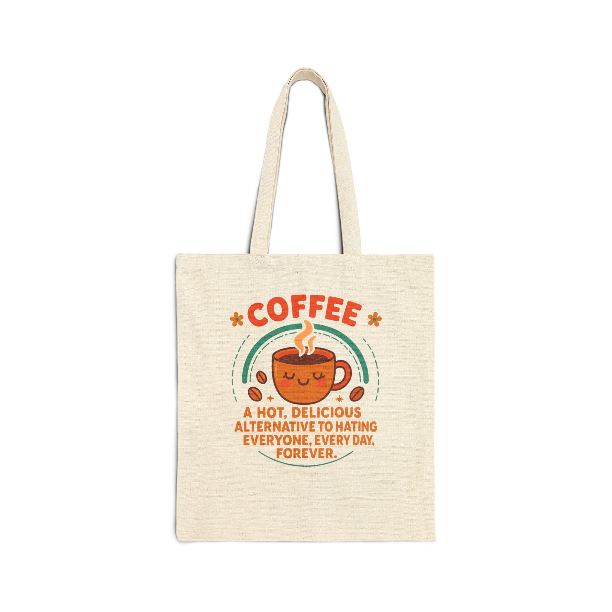 Coffee - The Alternative - Coffee Lover's Cotton Canvas Tote Bag, Cute Coffee Bag, Eco-Friendly Tote, Reusable Shopping Bag