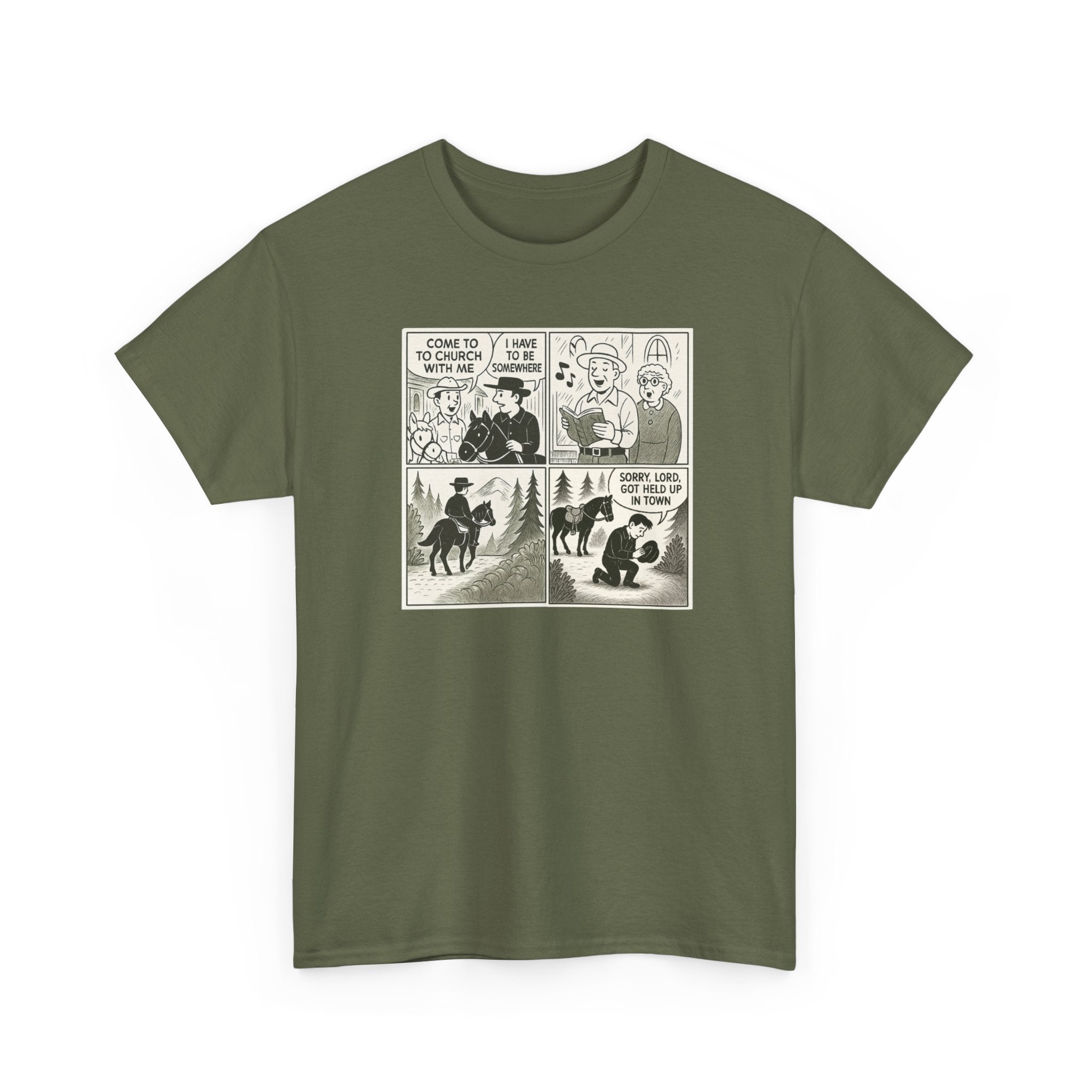 Vintage Comic Graphic Unisex Heavy Cotton Tee, Funny Graphic T-Shirt, Casual Wear, Gift for Her, Gift for Him, Unique Cartoon Shirt