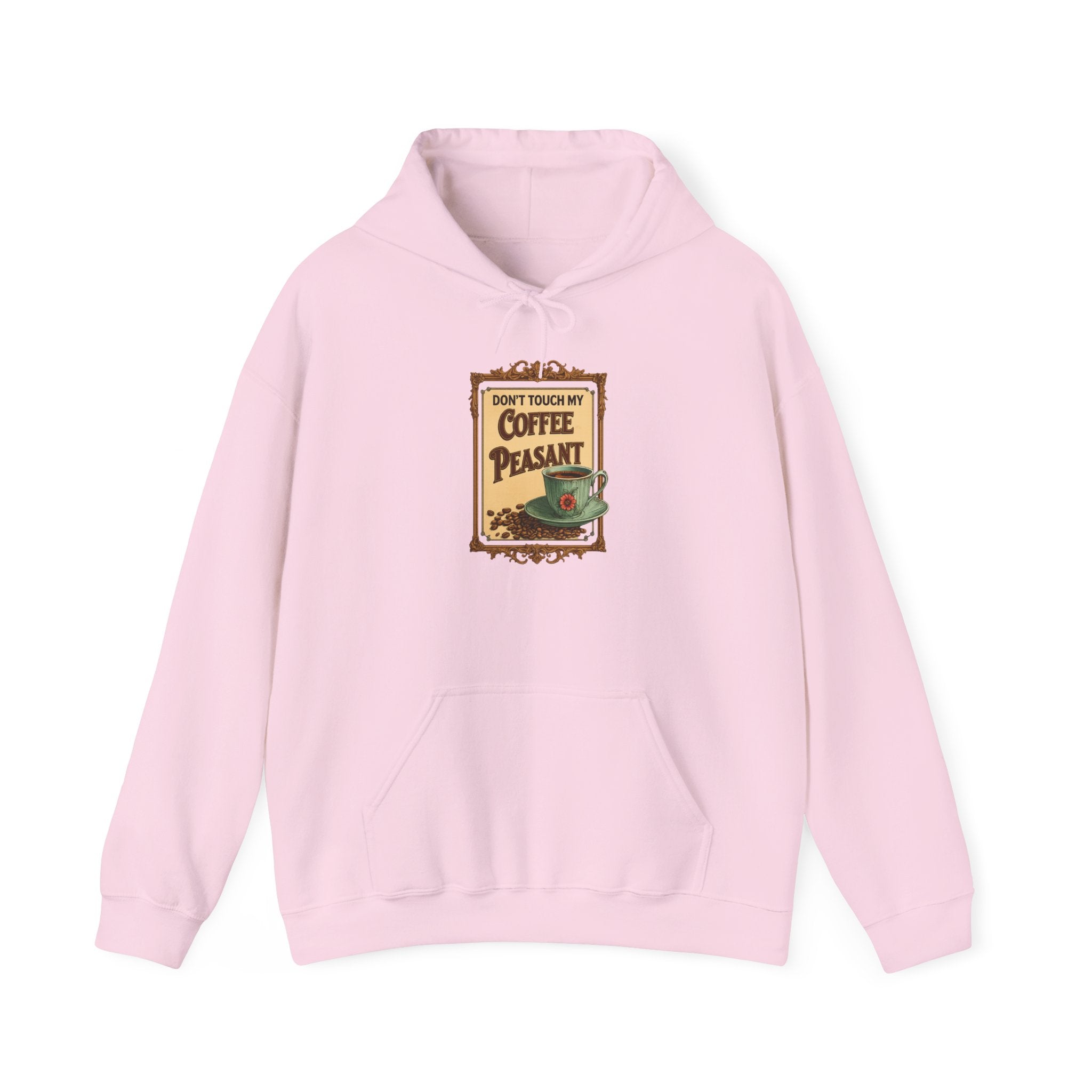 Funny - Don't Touch My Coffee Peasant Hoodie - Comfortable Unisex Sweatshirt for Coffee Lovers,  College Students, Casual Wear, Cafe Style,