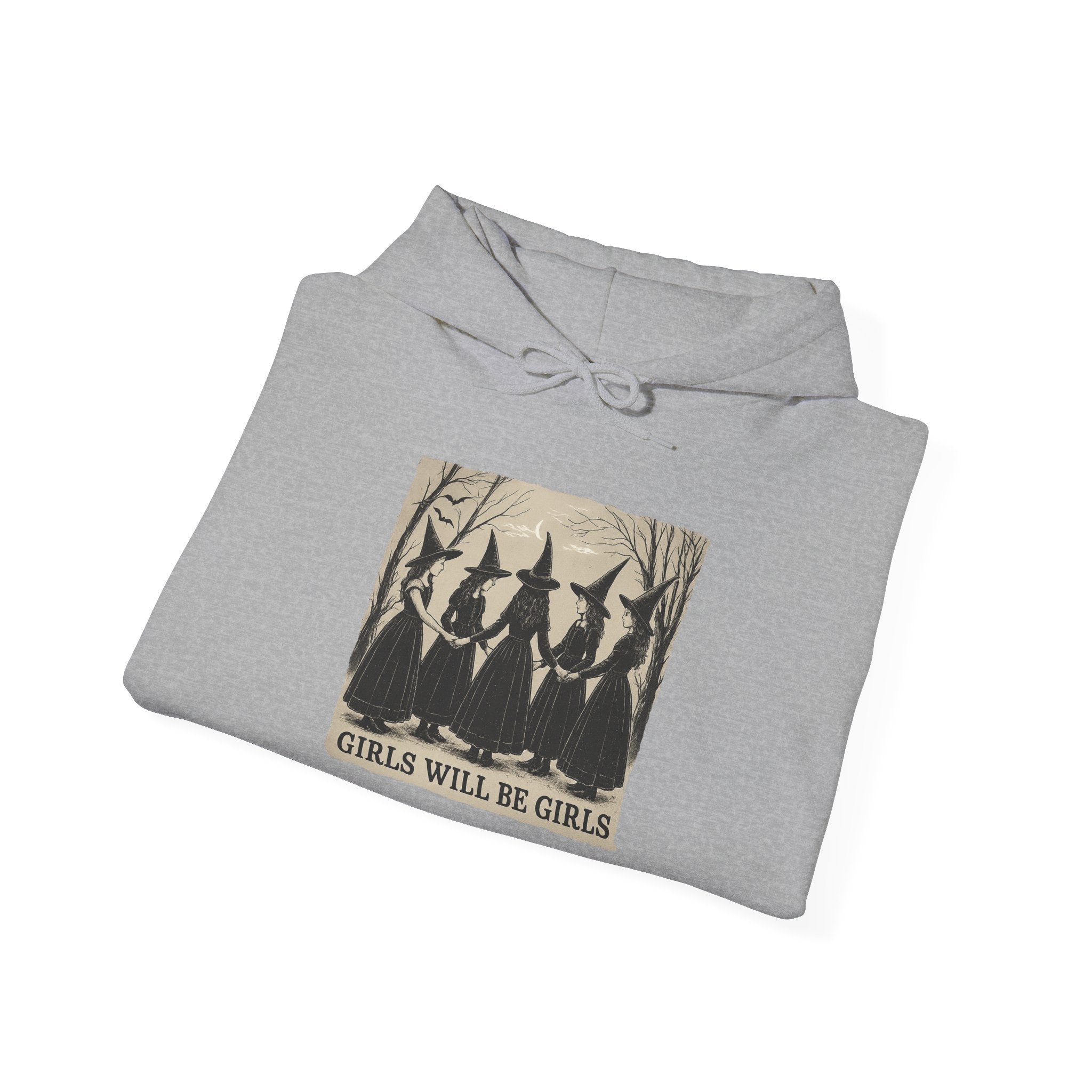 Spooky Witch Sisters Hoodie - Cozy Unisex Sweatshirt, Halloween Apparel, Witchy Gift, Fall Fashion, Girls Night Out
