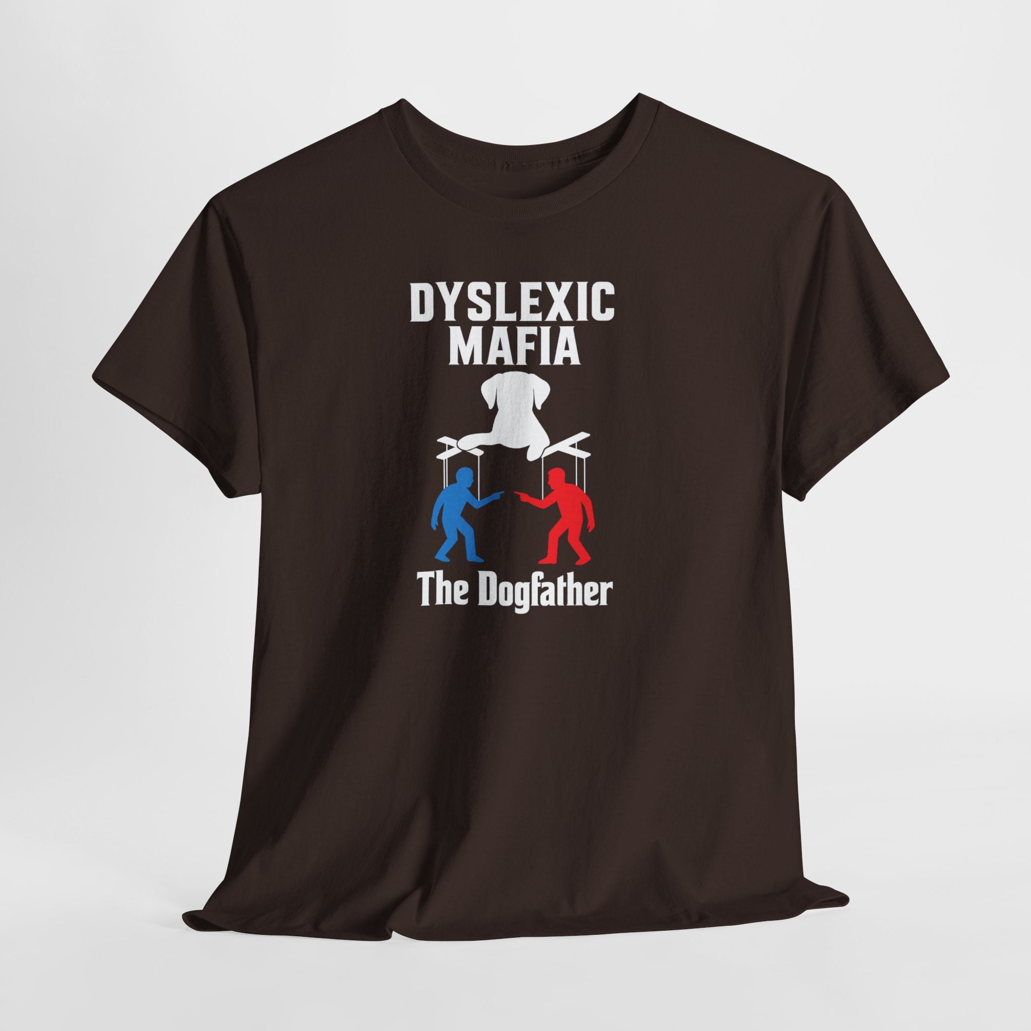 Funny Mafia Unisex Tee, Cool Graphic T-Shirt, Funny Gift for Dyslexics, Humor Tee, Casual Wear, Unique Statement Shirt
