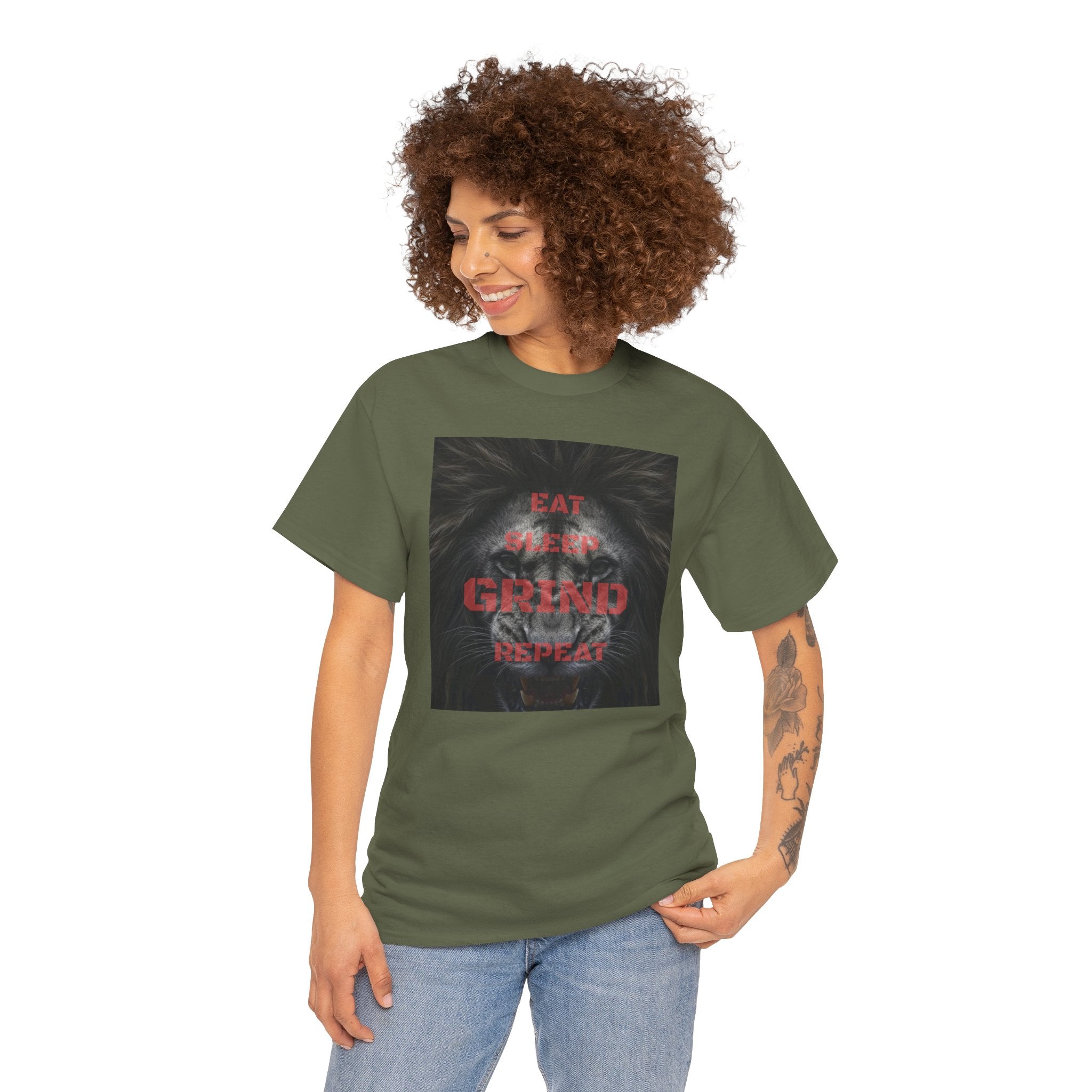Eat, Sleep, Grind, Repeat Motivational Unisex T-shirt -  Streetwear, Gift for Fitness Lovers, Entrepreneur's, Casual Wear, Motivation Shirt