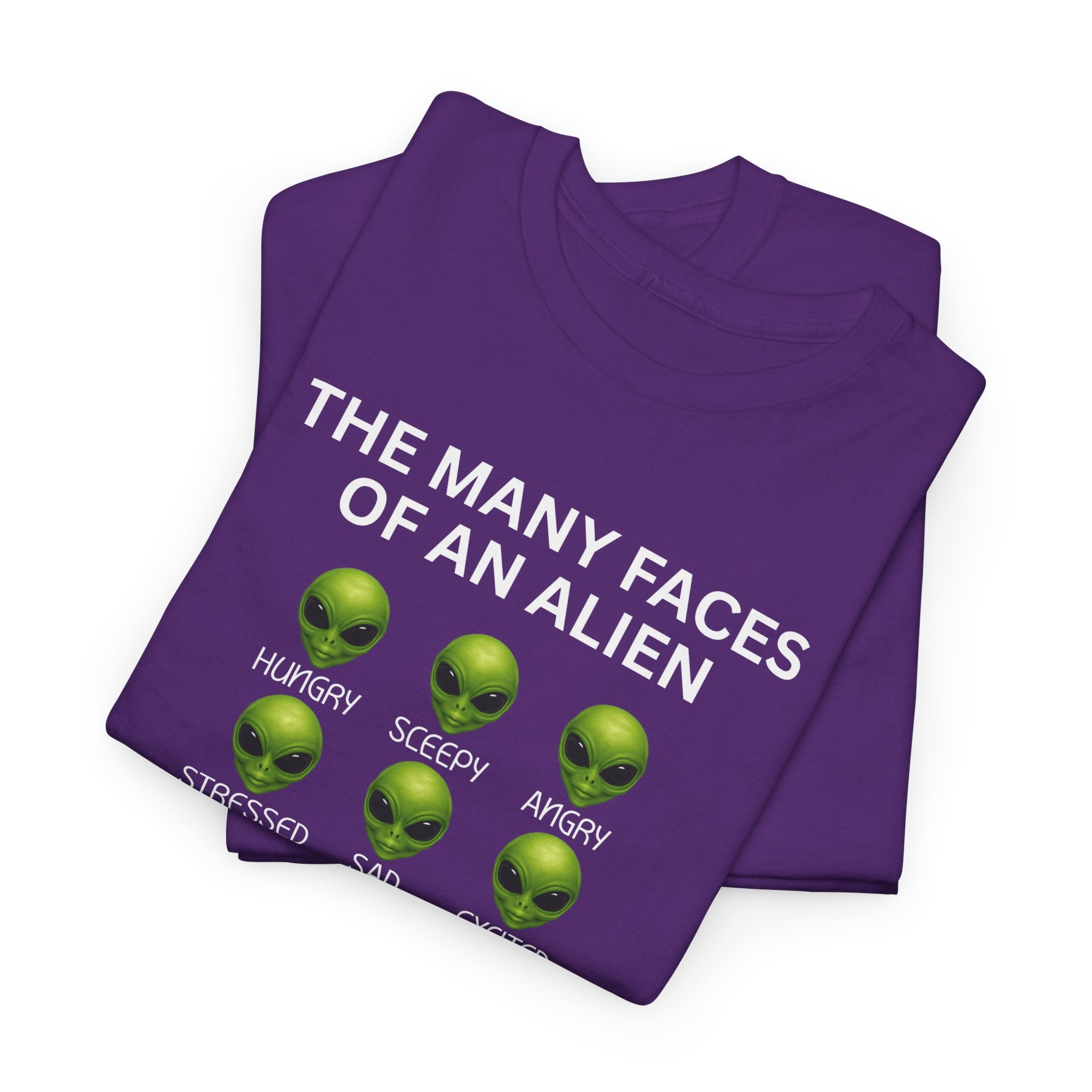 Unisex Alien Emotions Tee, Funny Graphic T-Shirt, Humor Gift for Nerds, Sci-Fi Apparel, Casual Wear for Fans