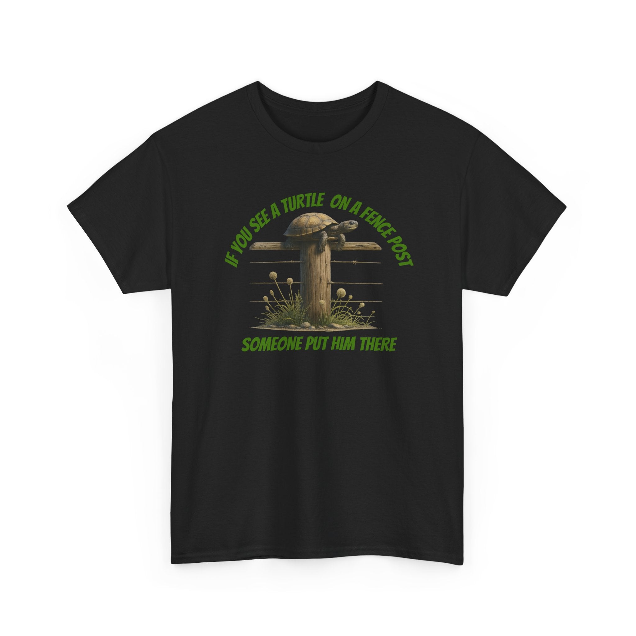 Whimsical Turtle Tee - Funny Animal T-Shirt, Gift for Nature Lovers, Deep Thoughts, Unique Casual Wear