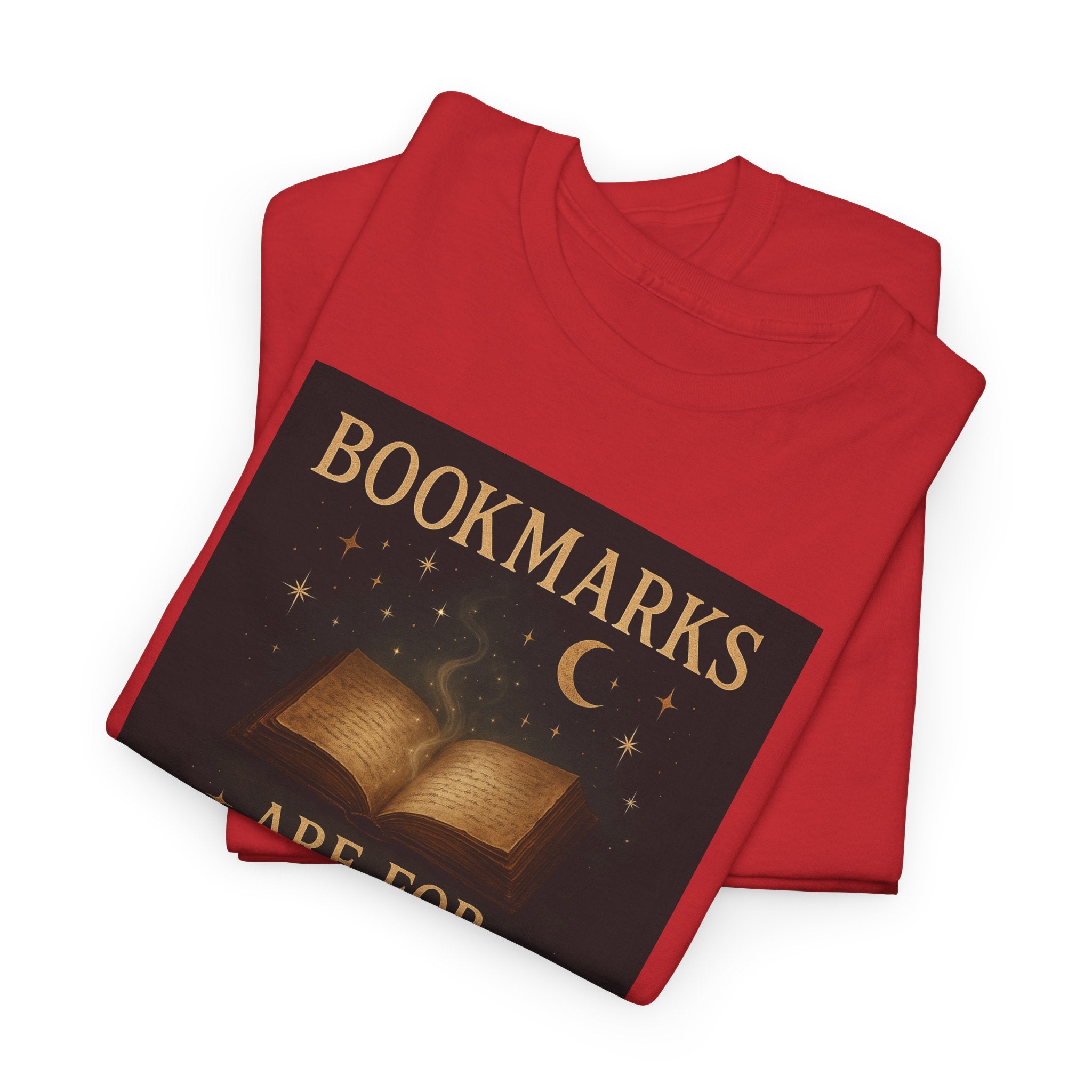 Bookmarks are for Quitters Unisex Cotton Tee, Funny Gift, Reading Shirt, Literary Quote Apparel, Bookworm Fashion, Cute Book Shirt