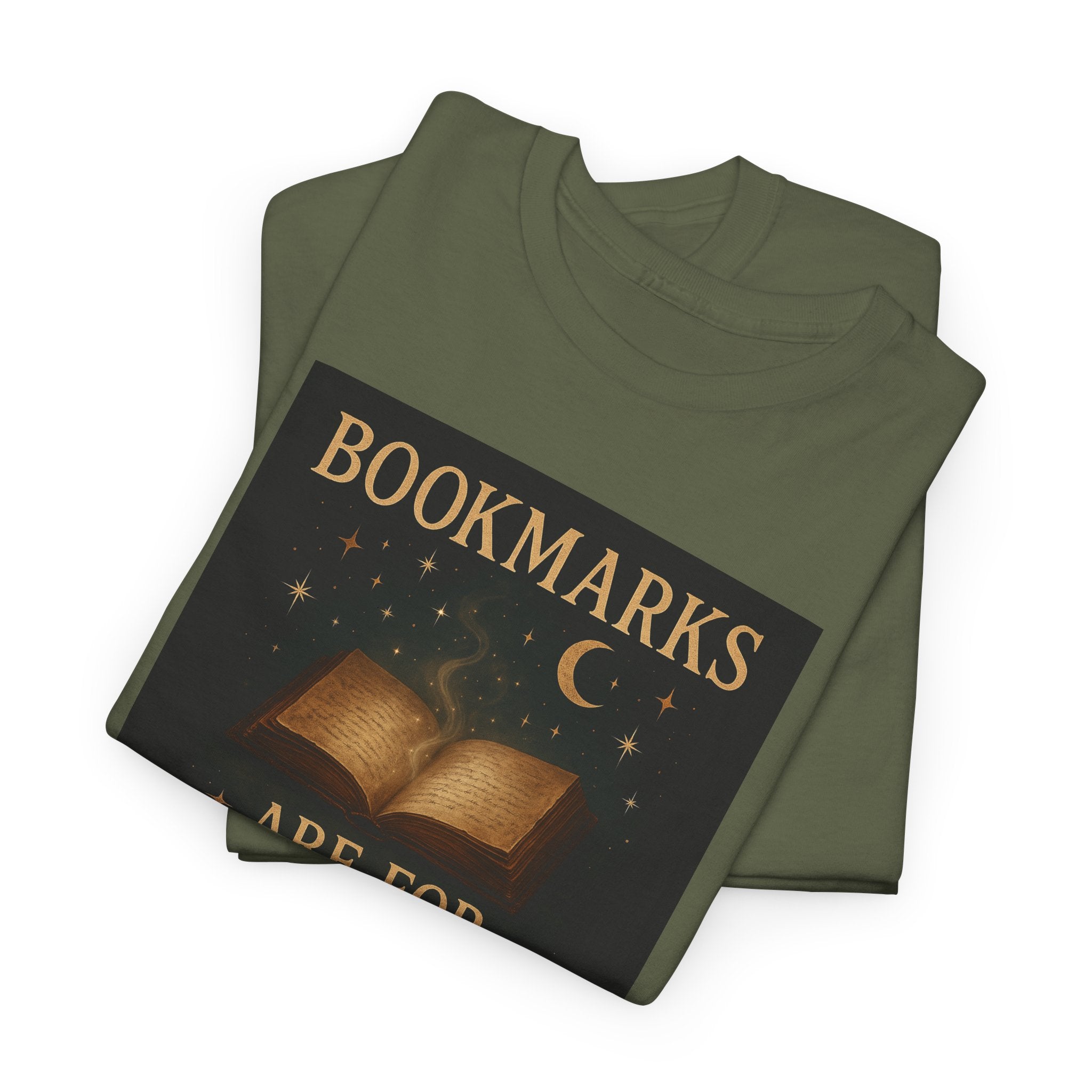 Bookmarks are for Quitters Unisex Cotton Tee, Funny Gift, Reading Shirt, Literary Quote Apparel, Bookworm Fashion, Cute Book Shirt