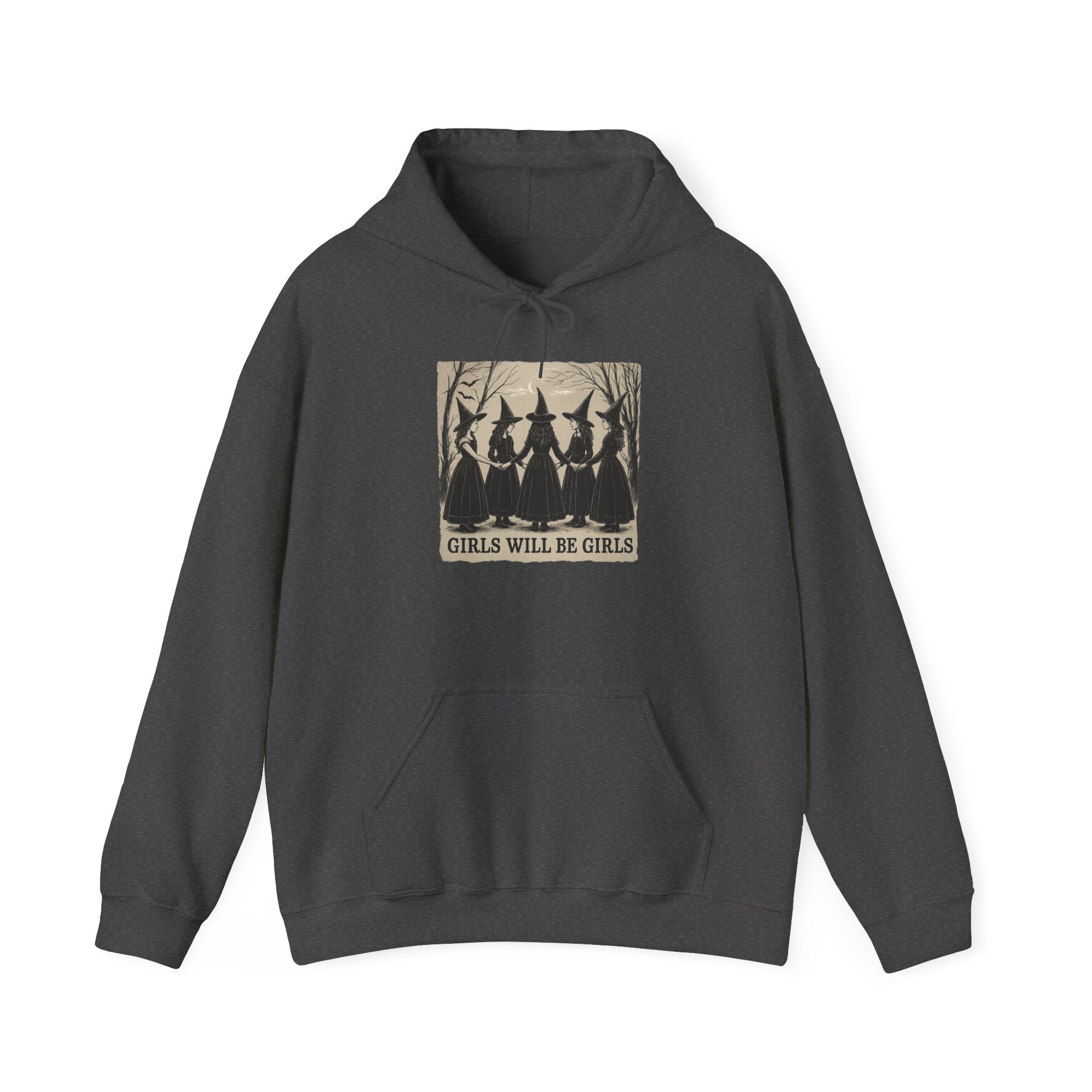 Spooky Witch Sisters Hoodie - Cozy Unisex Sweatshirt, Halloween Apparel, Witchy Gift, Fall Fashion, Girls Night Out