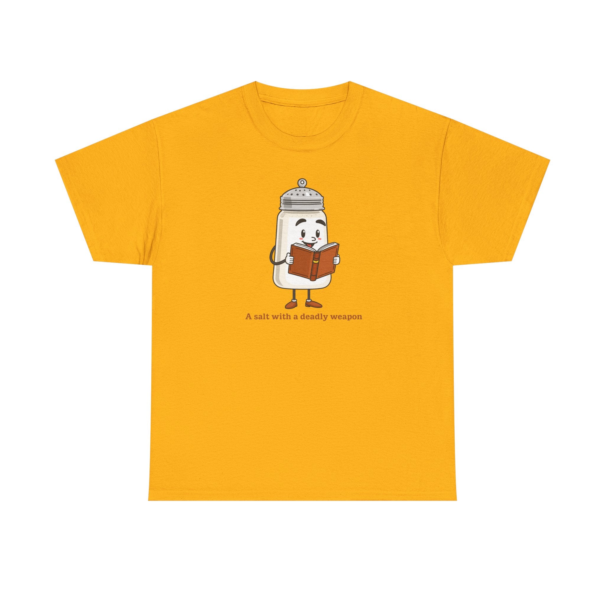 Graphic T-Shirt for Book Nerds - Salt with a Deadly Weapon Design