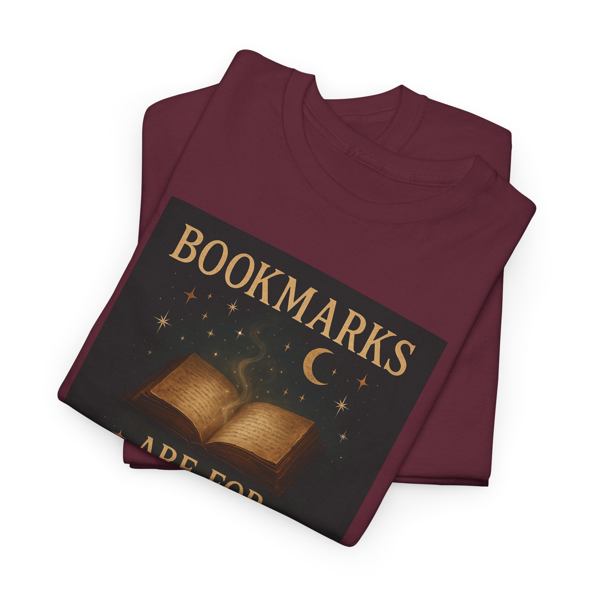 Bookmarks are for Quitters Unisex Cotton Tee, Funny Gift, Reading Shirt, Literary Quote Apparel, Bookworm Fashion, Cute Book Shirt