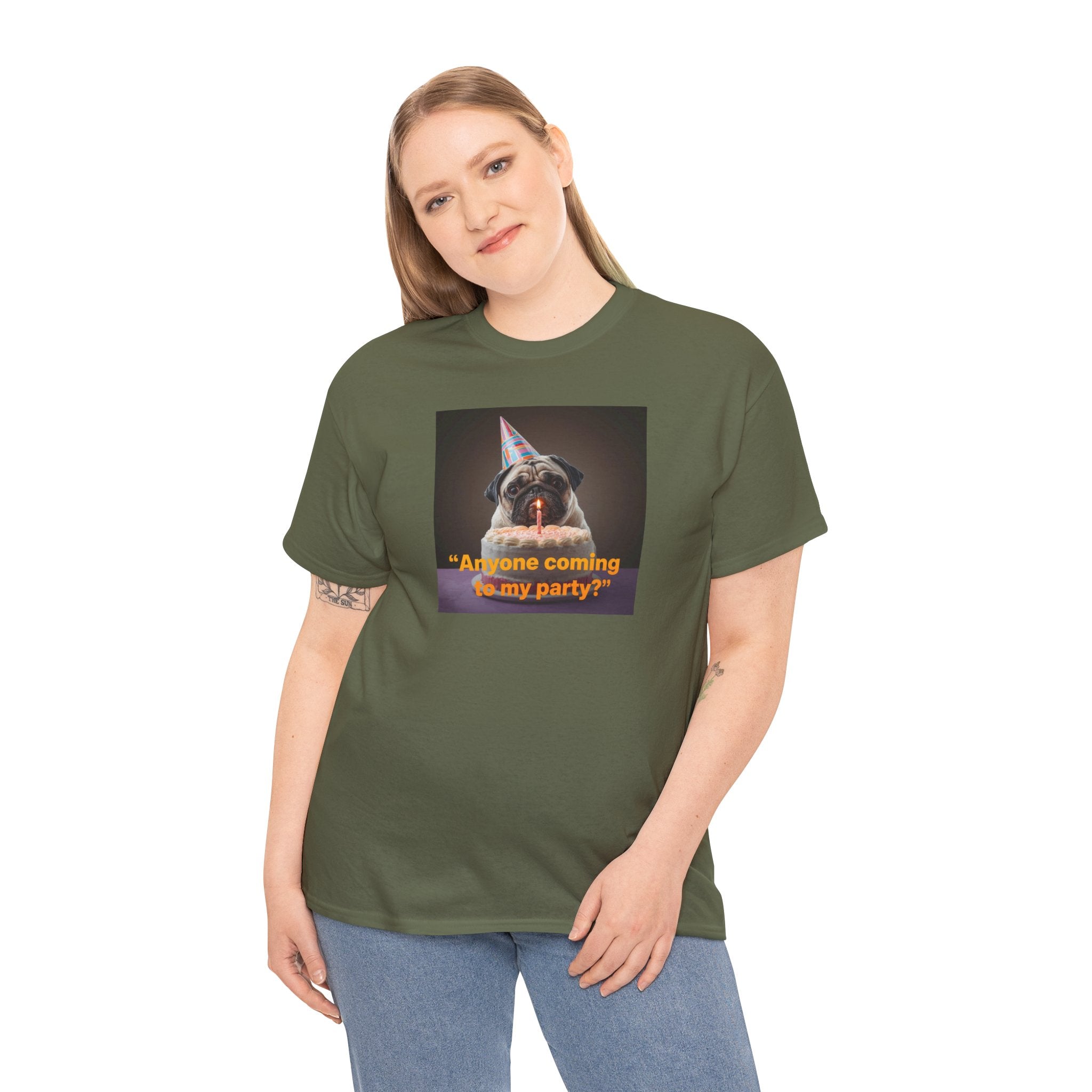 Unisex Birthday Party T-shirt– Fun Cotton T-Shirt for Pet Lovers, Birthday Gift, Casual Wear, Party Attire, Dog Lovers Tee