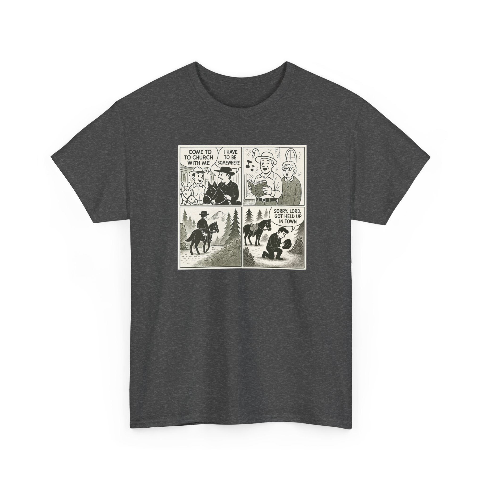 Vintage Comic Graphic Unisex Heavy Cotton Tee, Funny Graphic T-Shirt, Casual Wear, Gift for Her, Gift for Him, Unique Cartoon Shirt