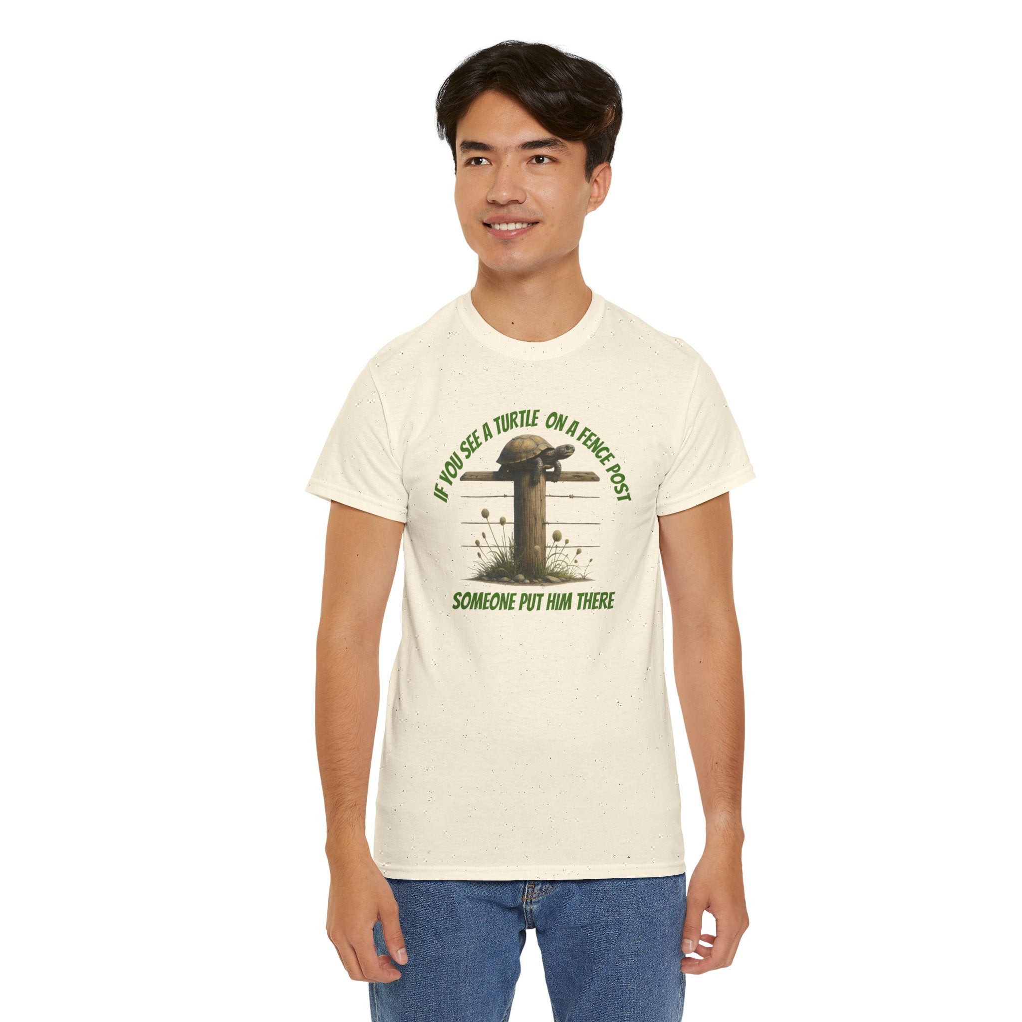 Whimsical Turtle Tee - Funny Animal T-Shirt, Gift for Nature Lovers, Deep Thoughts, Unique Casual Wear