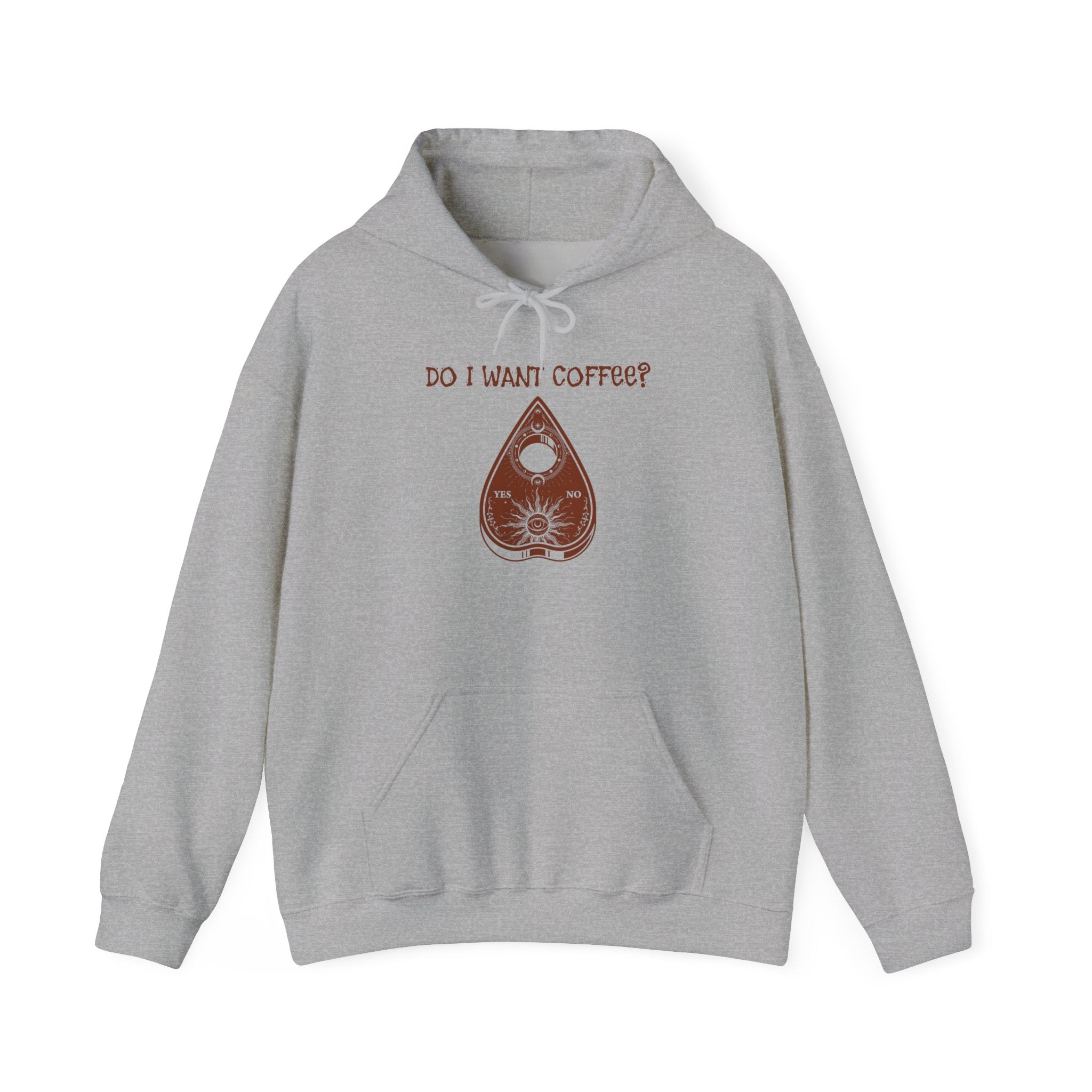 Coffee Lovers Ouija Planchette Hoodie | Cute Graphic Sweatshirt for Relaxed Days, Gifts for Friends, Cozy Apparel, Everyday Wear