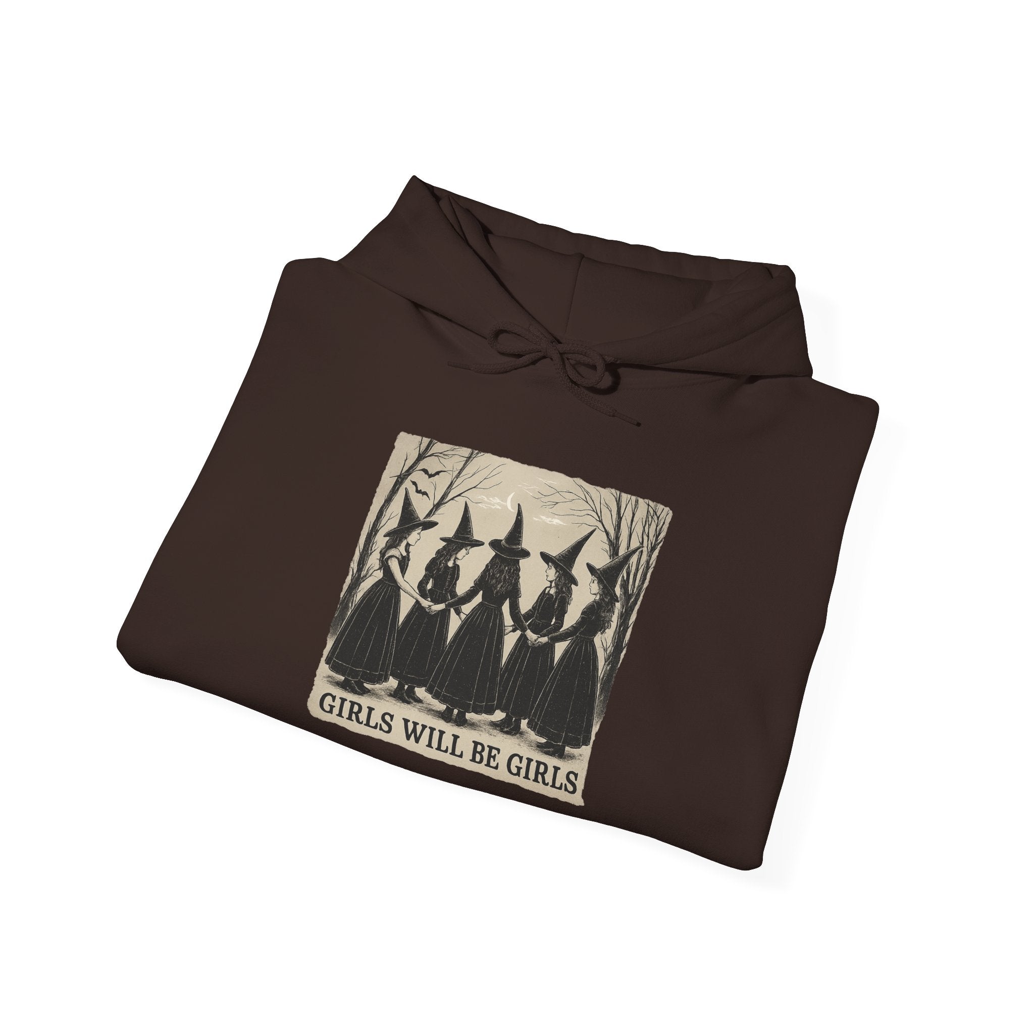 Spooky Witch Sisters Hoodie - Cozy Unisex Sweatshirt, Halloween Apparel, Witchy Gift, Fall Fashion, Girls Night Out