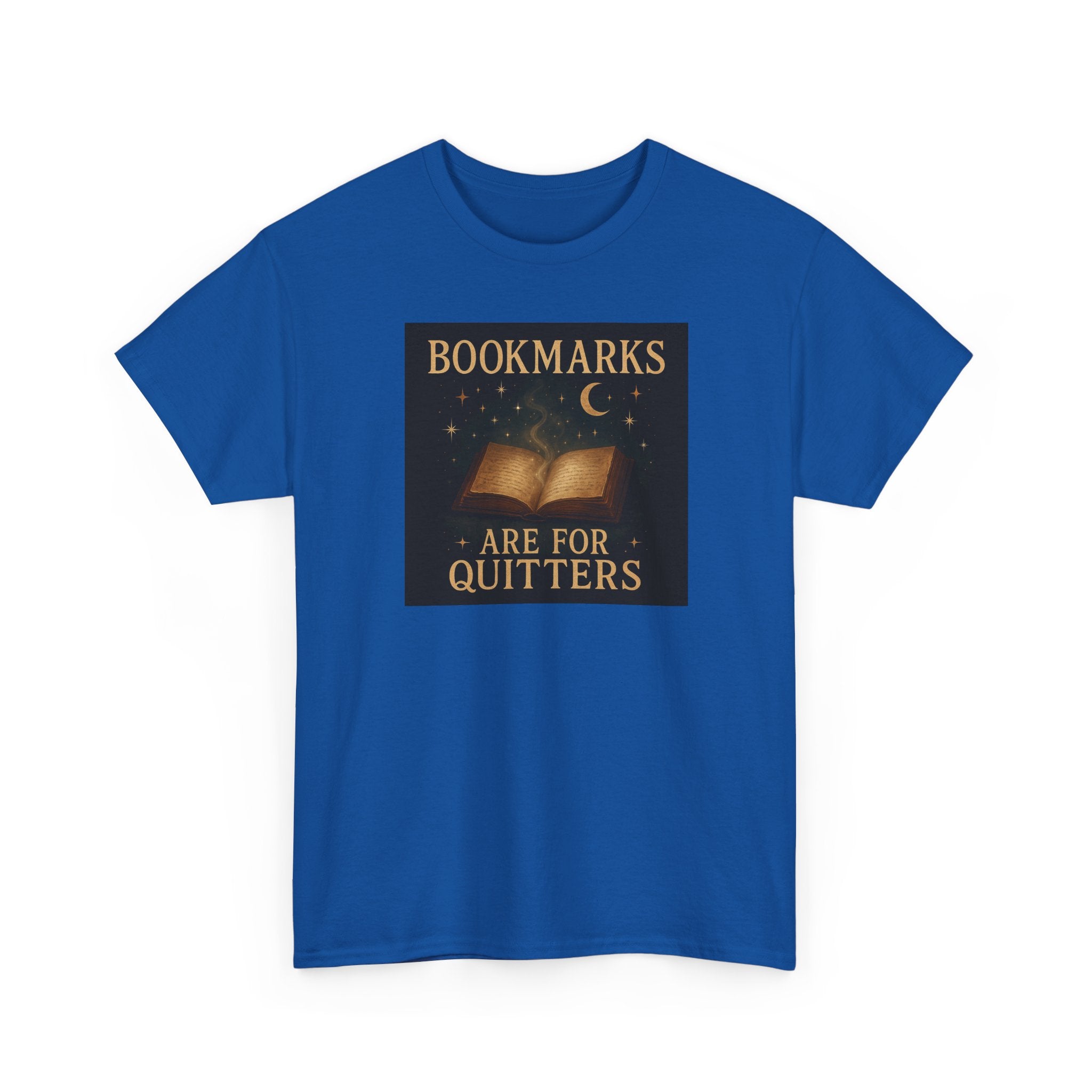 Bookmarks are for Quitters Unisex Cotton Tee, Funny Gift, Reading Shirt, Literary Quote Apparel, Bookworm Fashion, Cute Book Shirt