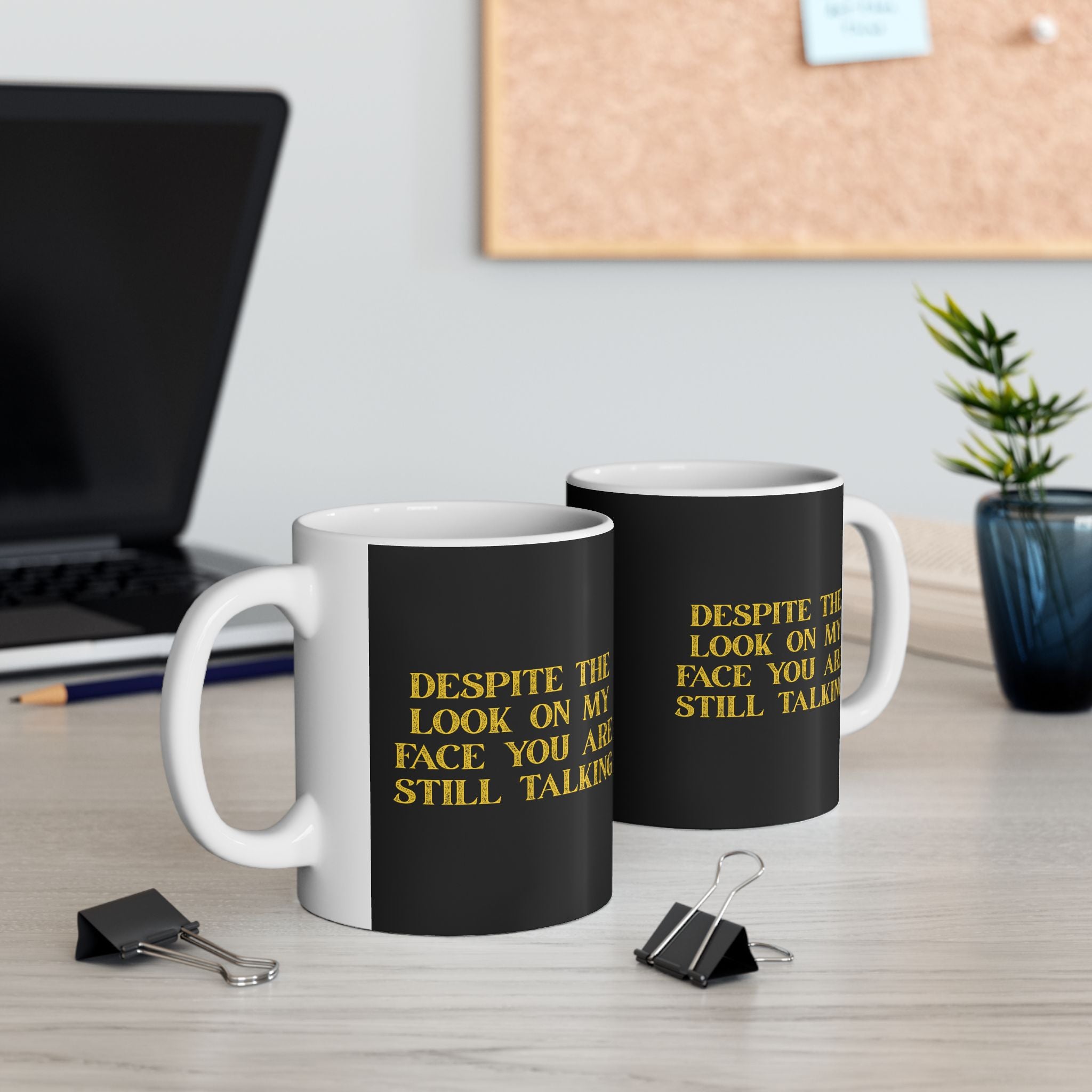 Funny Black Ceramic Mug - Perfect Gift for Coffee Lovers, Humor Mug, Office Cup, Birthday Gift, Unique Drinkware