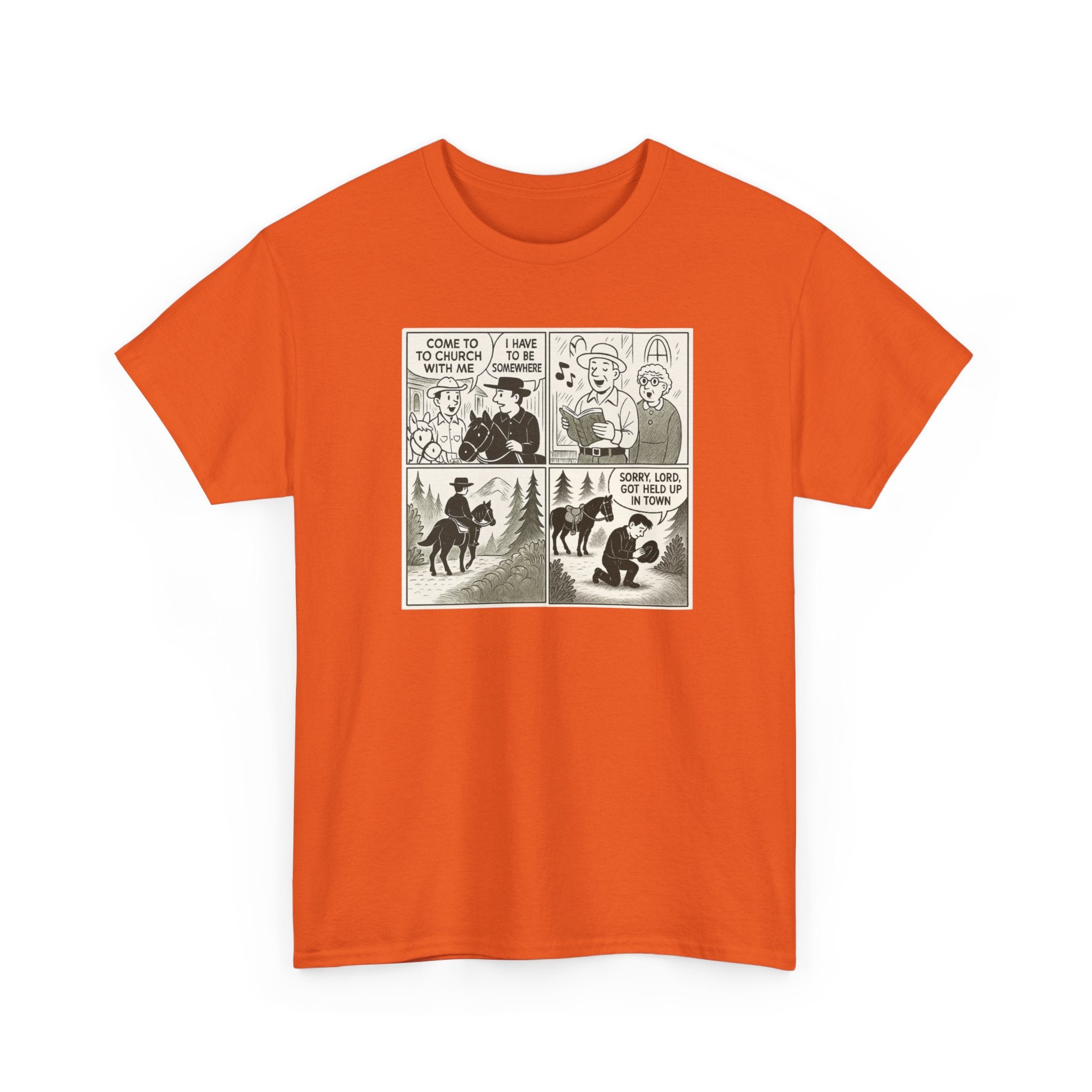 Vintage Comic Graphic Unisex Heavy Cotton Tee, Funny Graphic T-Shirt, Casual Wear, Gift for Her, Gift for Him, Unique Cartoon Shirt