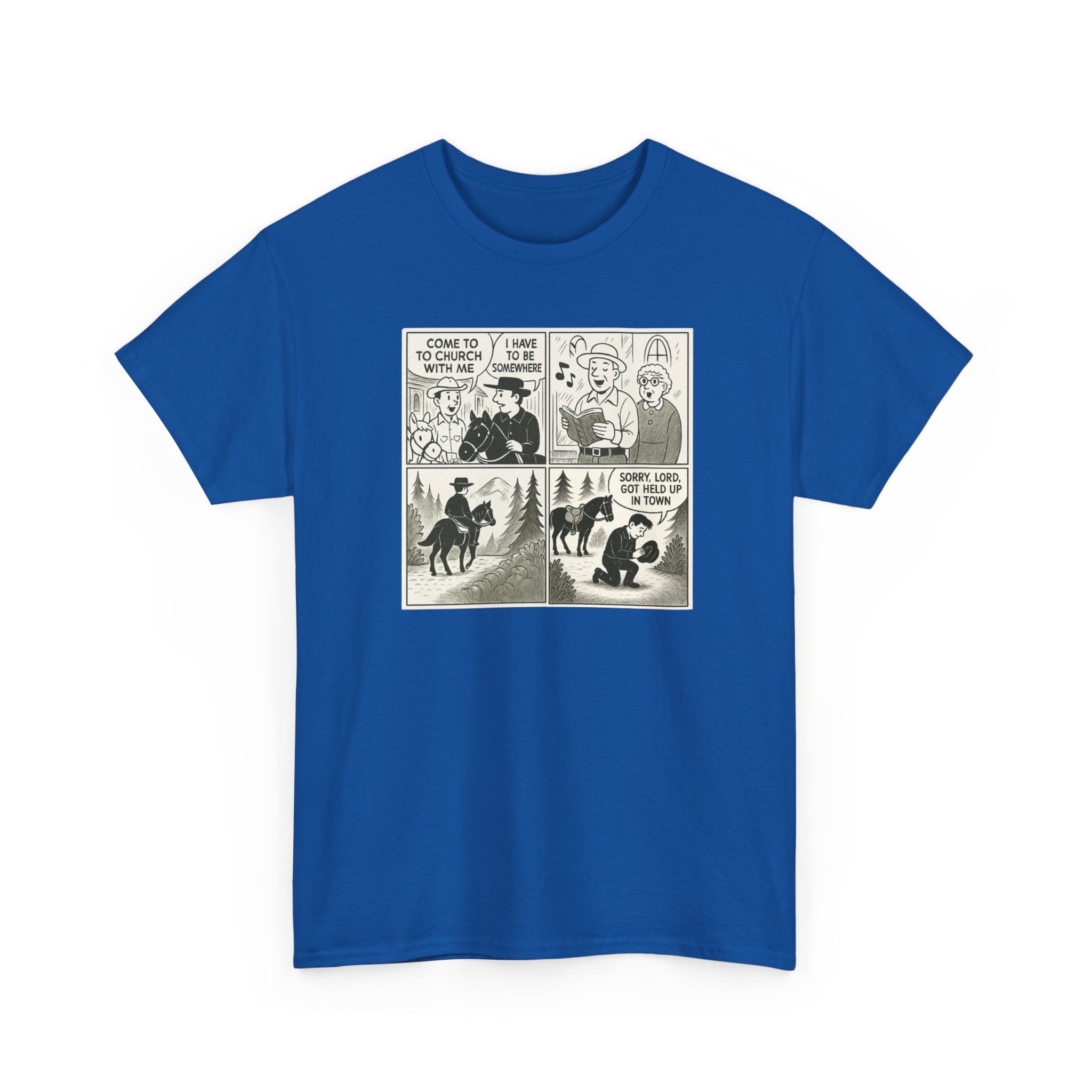 Vintage Comic Graphic Unisex Heavy Cotton Tee, Funny Graphic T-Shirt, Casual Wear, Gift for Her, Gift for Him, Unique Cartoon Shirt