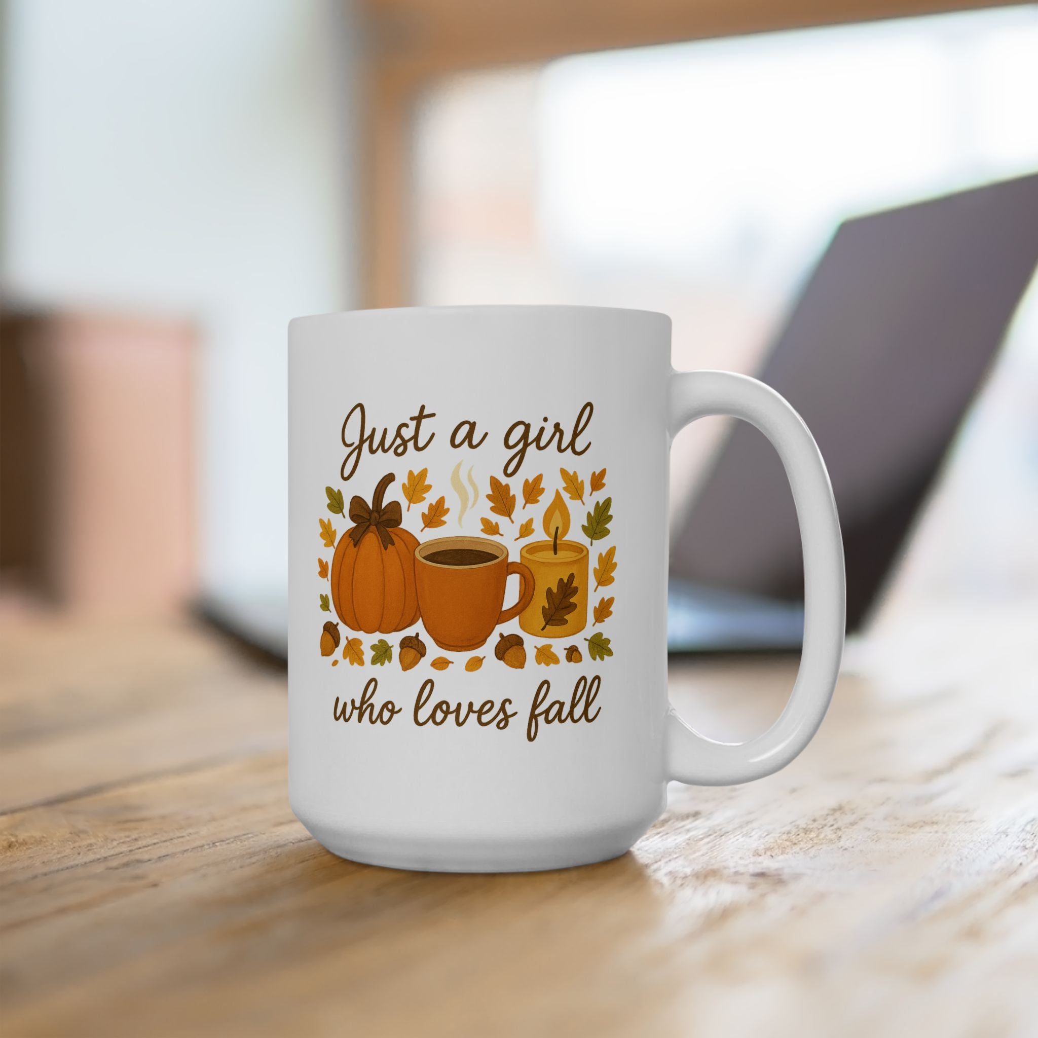 Fall Pumpkin Ceramic Mug, Autumn Coffee Cup, Seasonal Gift, Cozy Home Décor, Thanksgiving Mug, Fall Harvest Tea Mug