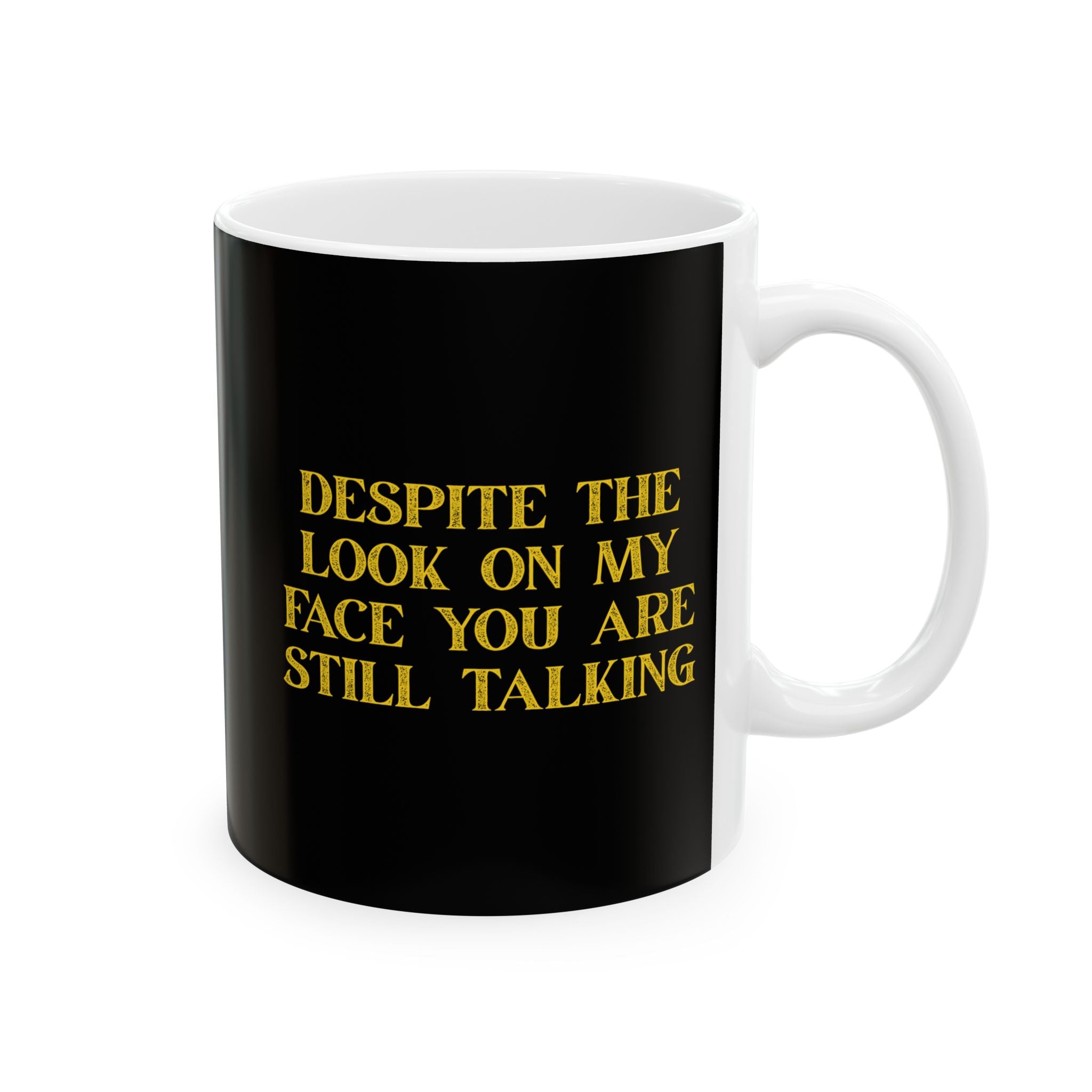 Funny Black Ceramic Mug - Perfect Gift for Coffee Lovers, Humor Mug, Office Cup, Birthday Gift, Unique Drinkware