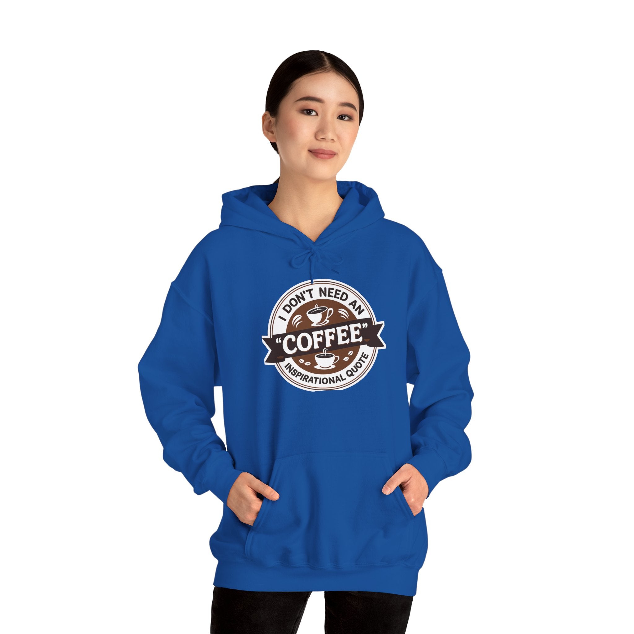 No Inspirational Quotes, just Coffee - Coffee Lovers Unisex Hoodie, Cozy Sweatshirt for Coffee Enthusiasts, Gift for Birthdays, Relaxed Vibe, Perfect for Chill Days