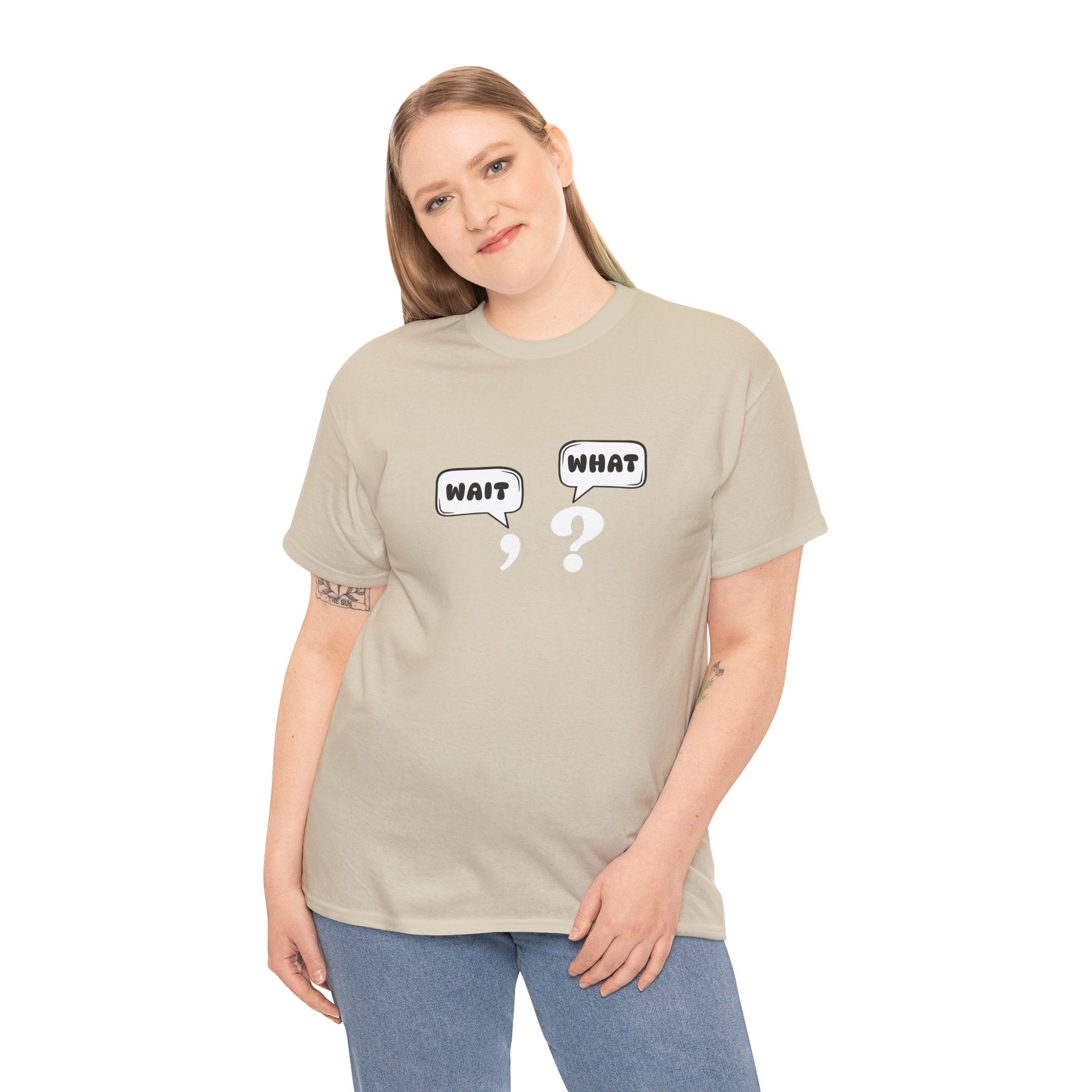 Unisex Tee with Whimsical Quote | Funny Cotton T-shirt for Casual Outings, Gift for Friends, Teachers, Nerds, Grammar, Birthday Present, Everyday Wear
