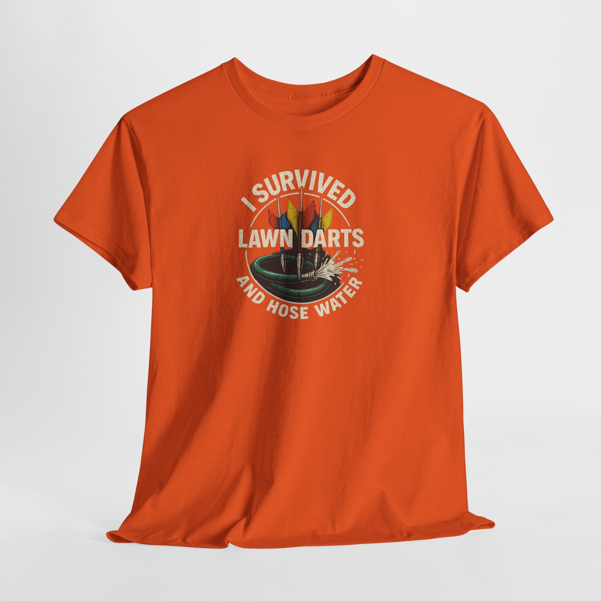 Retro Lawn Darts Survivor Tee, Vintage Unisex Shirt, Gift for Lawn Games Lovers, Funny T-Shirt, Outdoor Fun Apparel