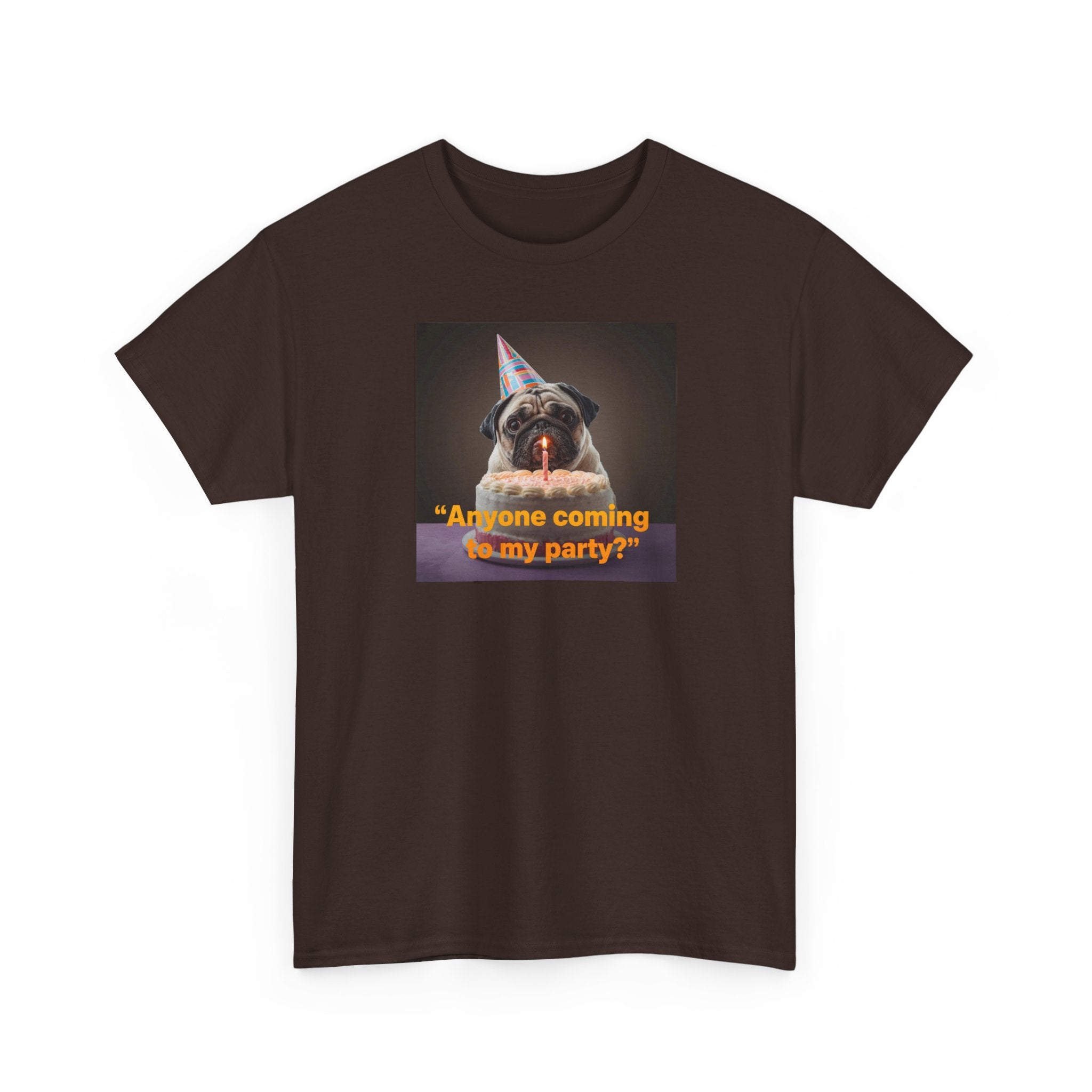 Unisex Birthday Party T-shirt– Fun Cotton T-Shirt for Pet Lovers, Birthday Gift, Casual Wear, Party Attire, Dog Lovers Tee