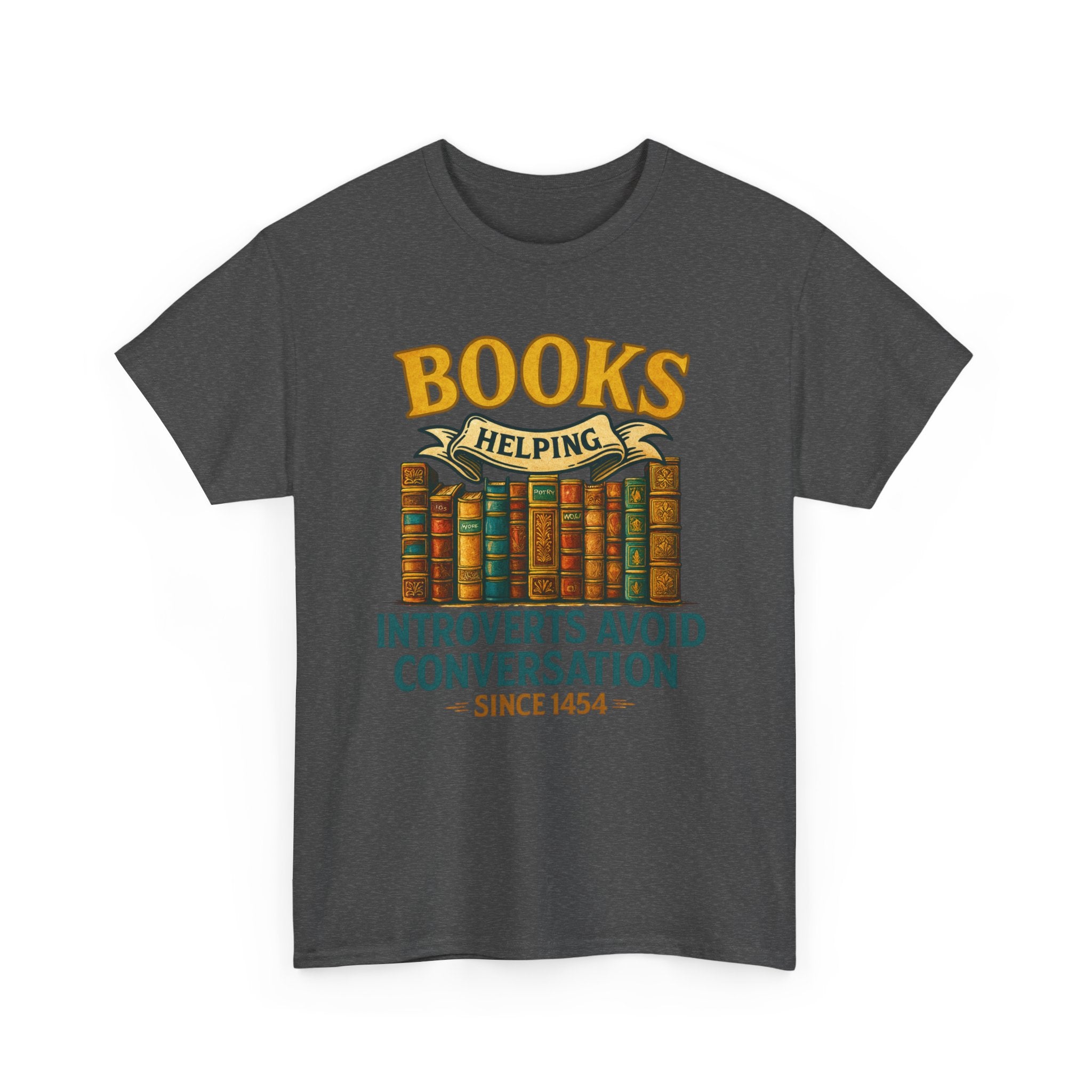 Unisex Heavy Cotton Tee for Book Lovers