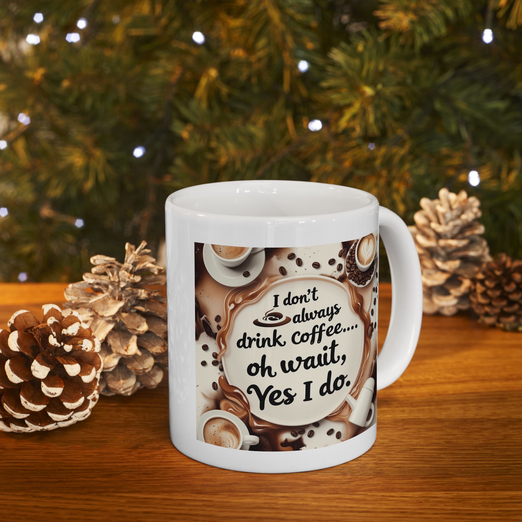 Coffee Lover's Ceramic Mug - Perfect Gift for Birthdays, Holidays, and Cozy Mornings, Customizable Design, Daily Coffee Mug
