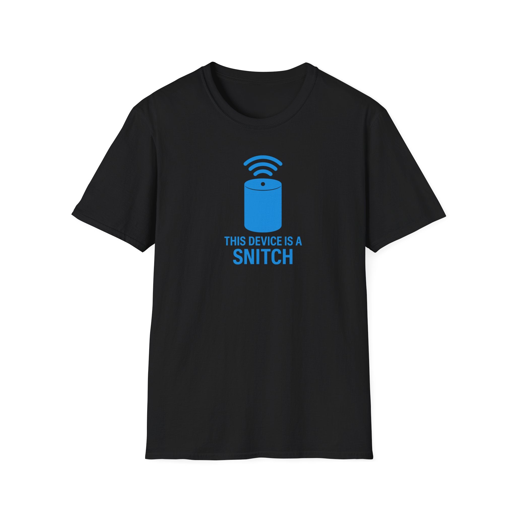 Snitch Device Unisex Softstyle T-Shirt | Funny Tee | Gift for Tech Lovers | Quirky Humor Shirt