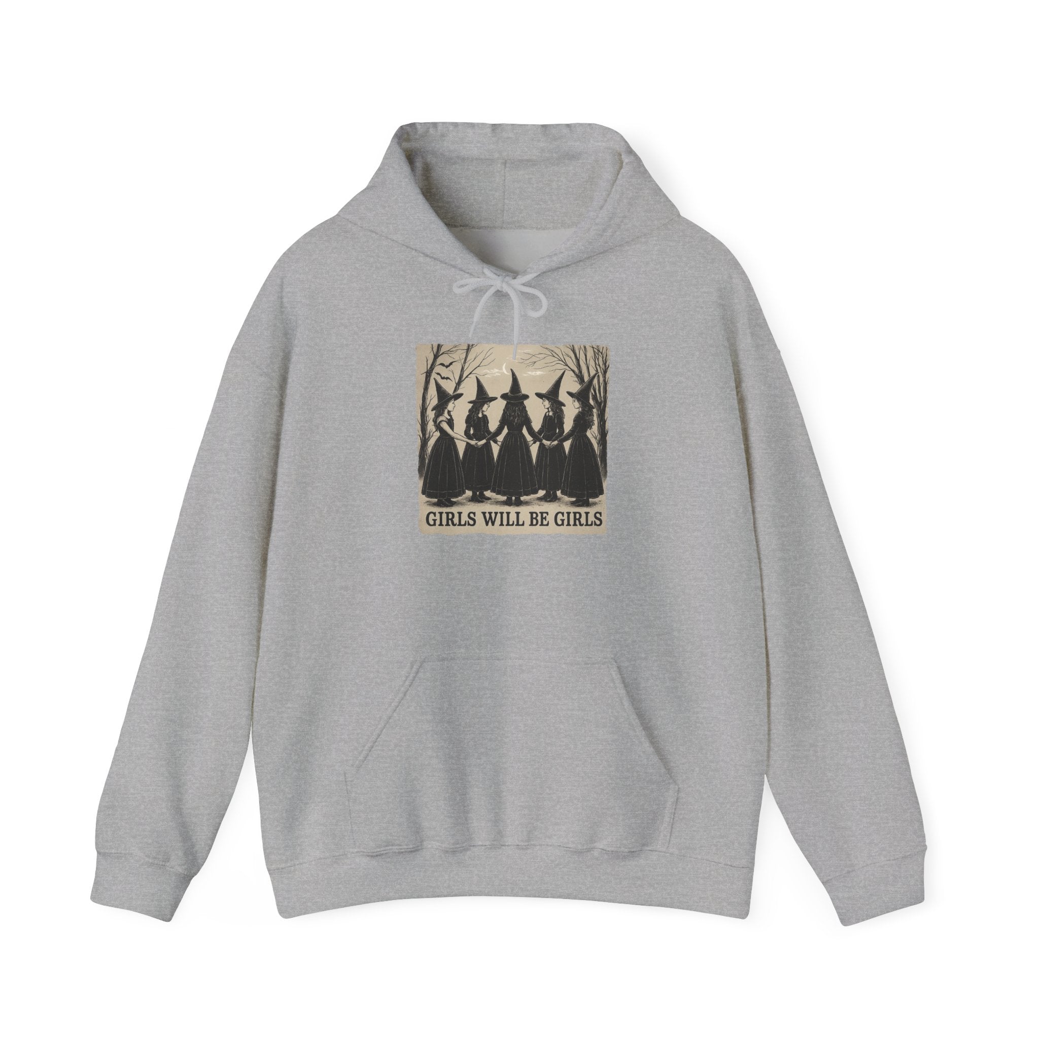 Spooky Witch Sisters Hoodie - Cozy Unisex Sweatshirt, Halloween Apparel, Witchy Gift, Fall Fashion, Girls Night Out