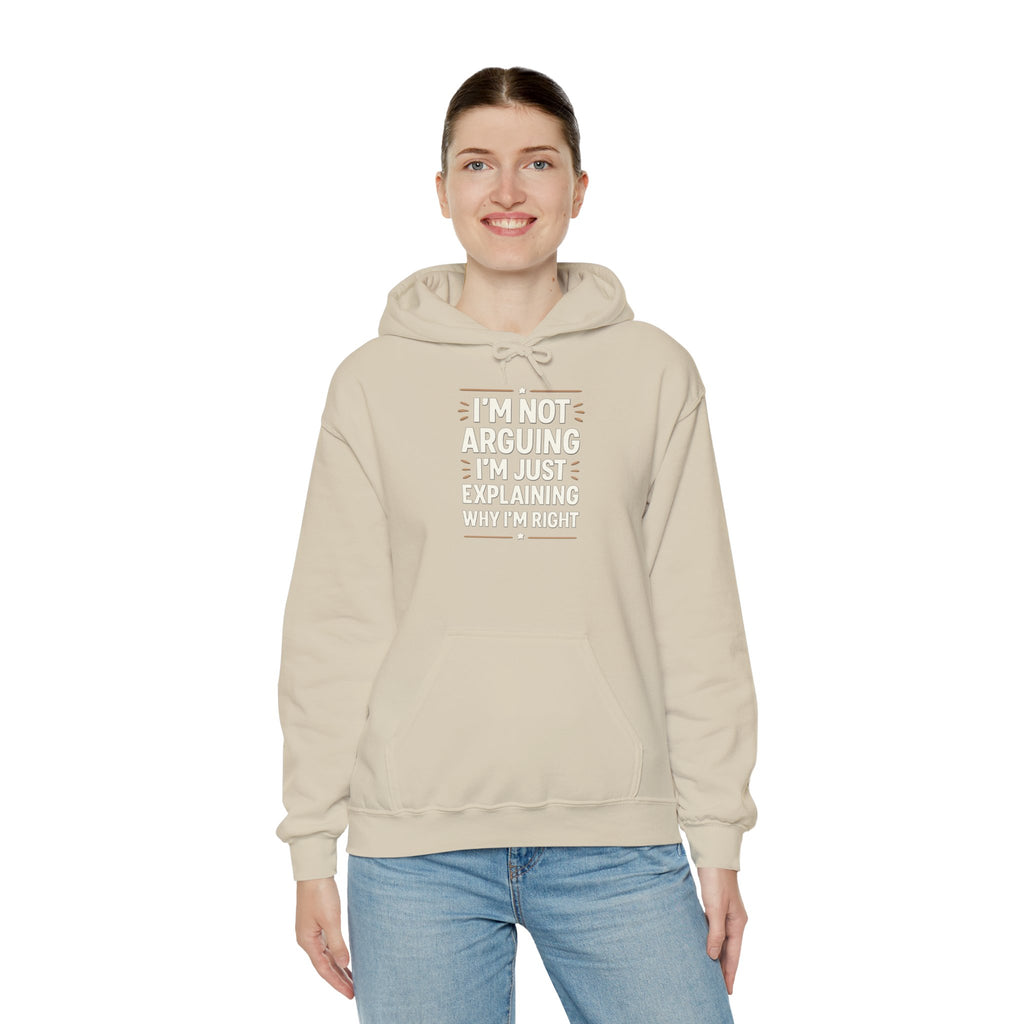 Who IS Right? Humorous Unisex Hooded Sweatshirt - Perfect for Friends, Family Gifts, Casual Wear, Comedy Lovers, Cozy Outfits