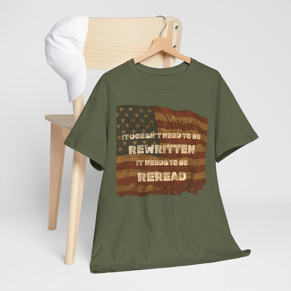 Patriotic Unisex Cotton Tee | Inspirational T-Shirt for Everyday Wear, Gifts, and Celebrations