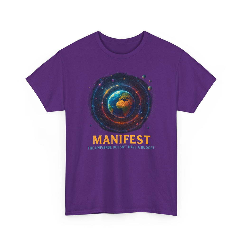 Manifest Unisex Heavy Cotton Tee | Cosmic Vibe Tee | Inspirational Shirt | Gift for Dreamers | Motivational Apparel | Universe Graphic [...]