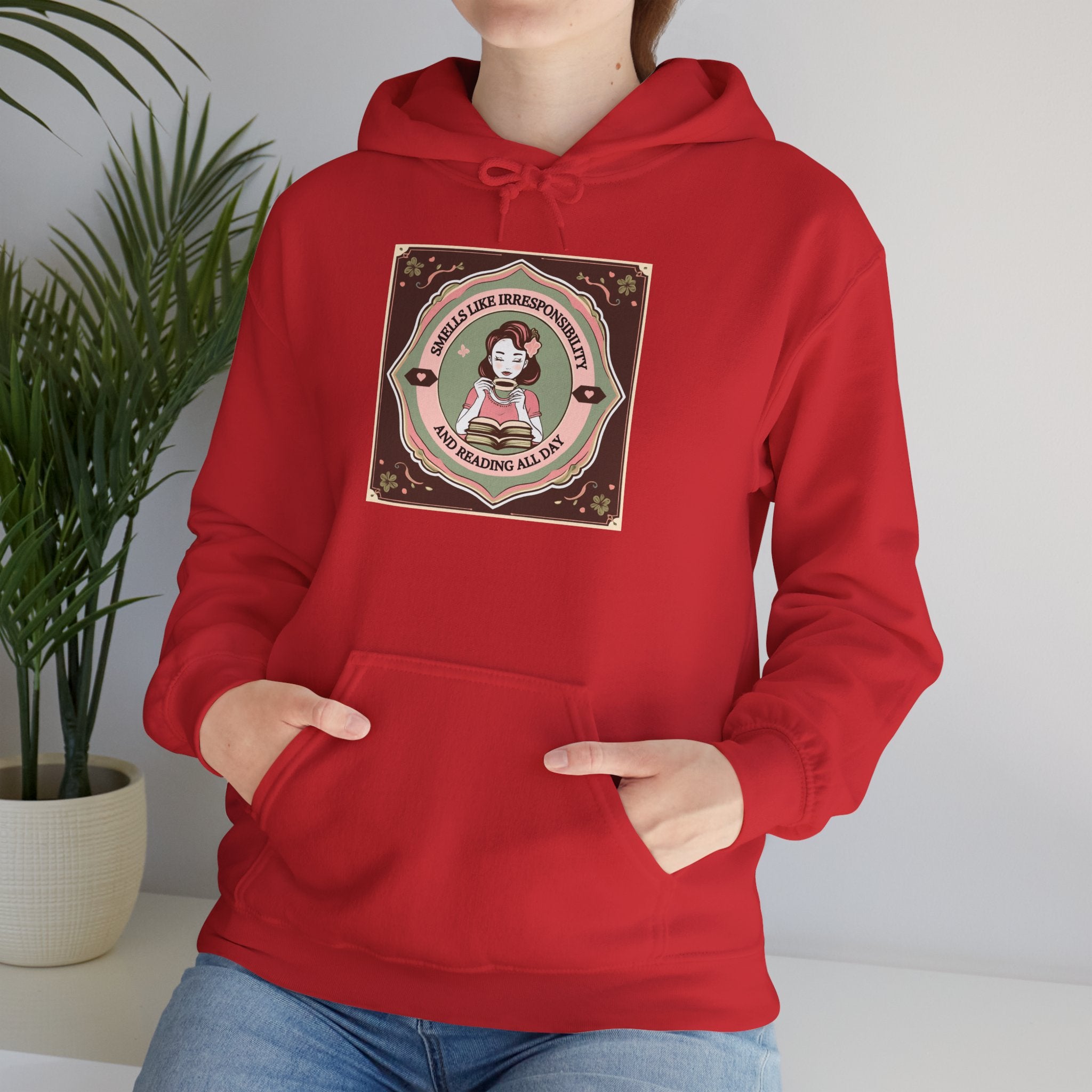 Cozy Unisex Hooded Sweatshirt with Cute Vintage Design - Perfect for Gift Giving, Casual Wear, Fall & Winter Comfort