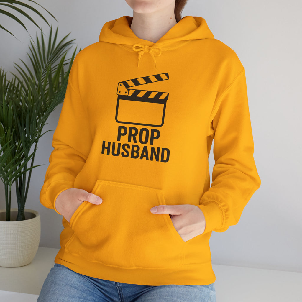 Prop Husband Hoodie — Funny Film Clapper Hooded Sweatshirt for Movie Lovers & Crew
