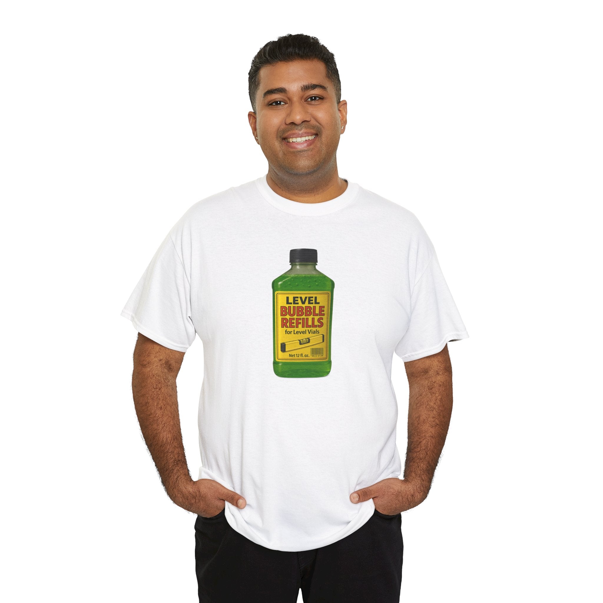 Level Bubbles Refill Gag T-shirt, Fun T-Shirt for Bubble Lovers,  Car Lovers, or just lovers. Casual Wear, Gift for Kids and Adults, Birthday, Summer Fun