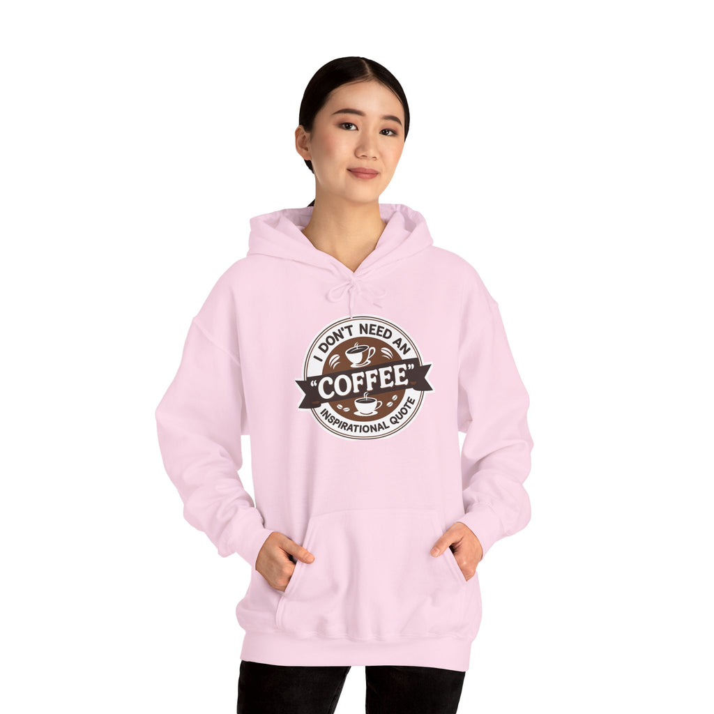 No Inspirational Quotes, just Coffee - Coffee Lovers Unisex Hoodie, Cozy Sweatshirt for Coffee Enthusiasts, Gift for Birthdays, Relaxed Vibe, Perfect for Chill Days