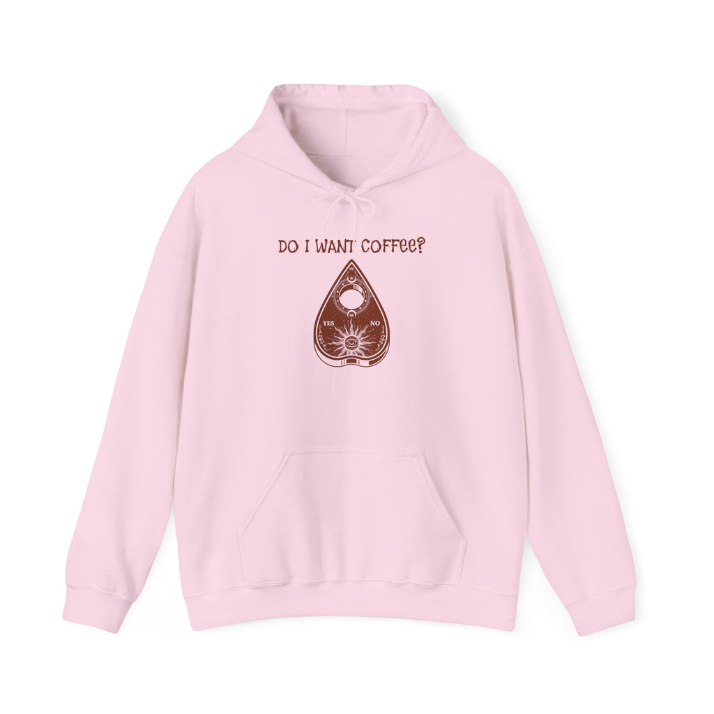 Coffee Lovers Ouija Planchette Hoodie | Cute Graphic Sweatshirt for Relaxed Days, Gifts for Friends, Cozy Apparel, Everyday Wear