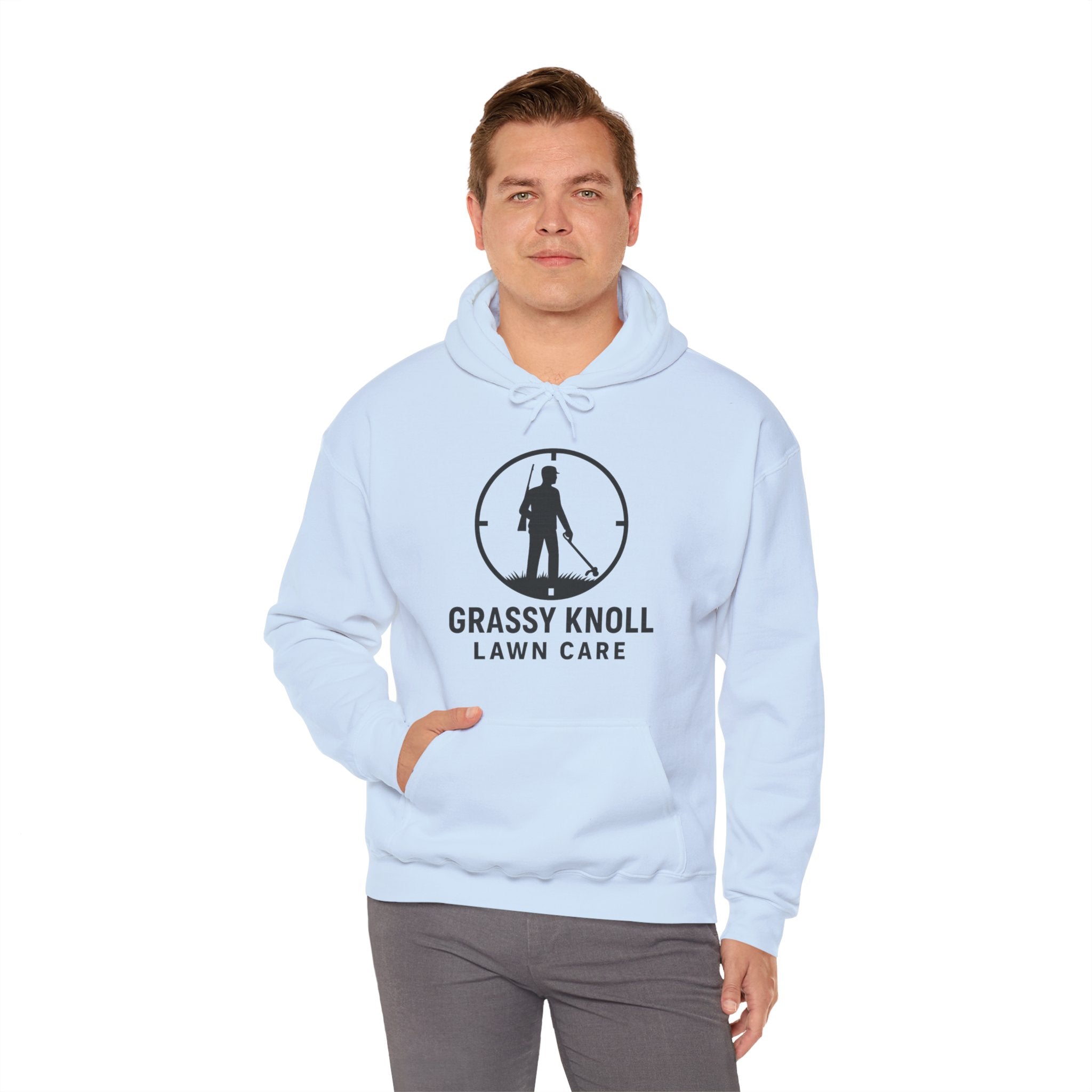 Grassy Knoll Lawn Care Hoodie – Logo Workwear Hooded Sweatshirt