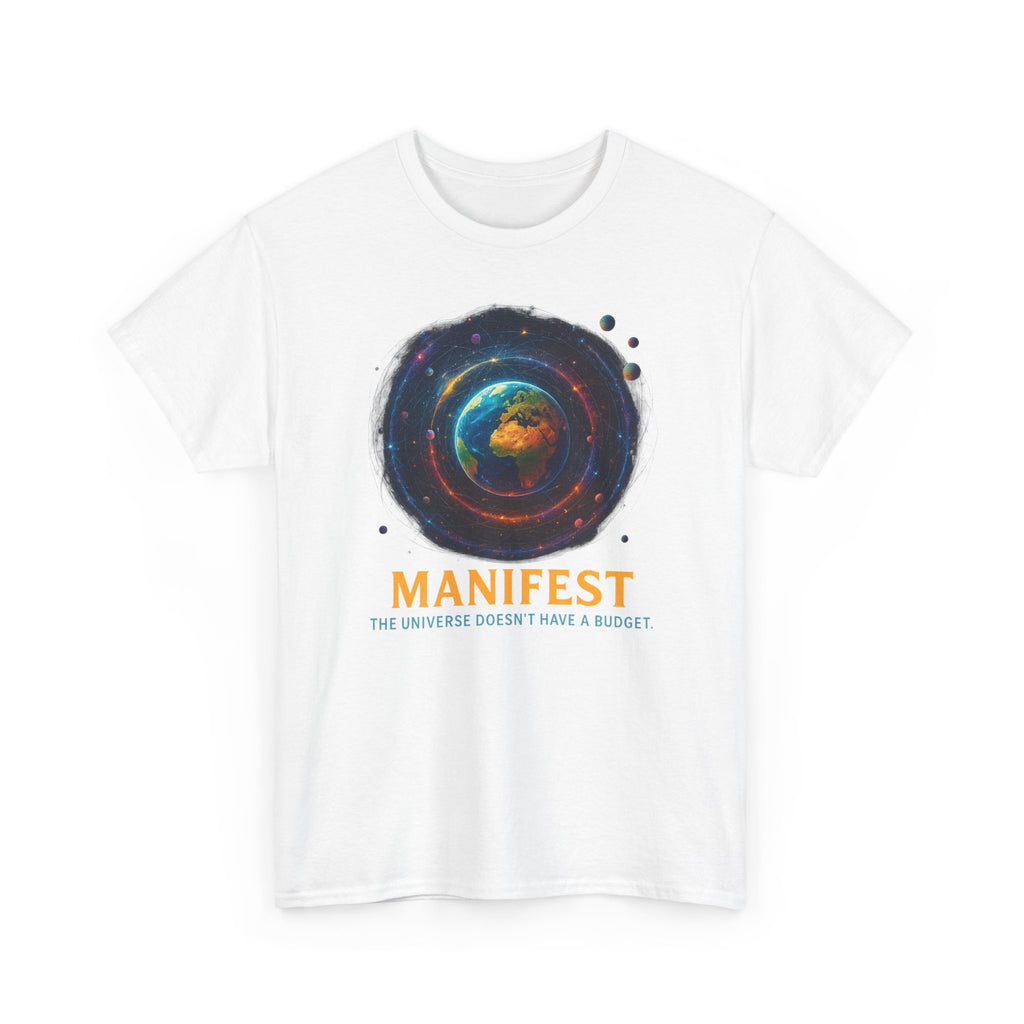 Manifest Unisex Heavy Cotton Tee | Cosmic Vibe Tee | Inspirational Shirt | Gift for Dreamers | Motivational Apparel | Universe Graphic [...]